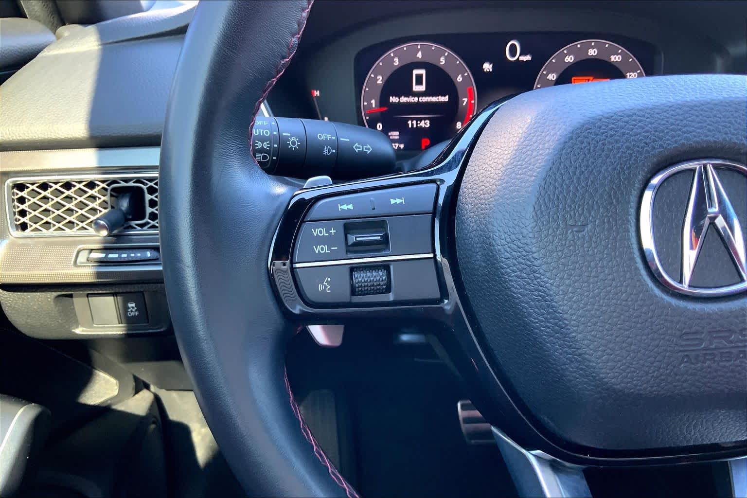 2024 Acura Integra w/A-Spec Technology Package Majestic Black Pearl at Sterling McCall Acura