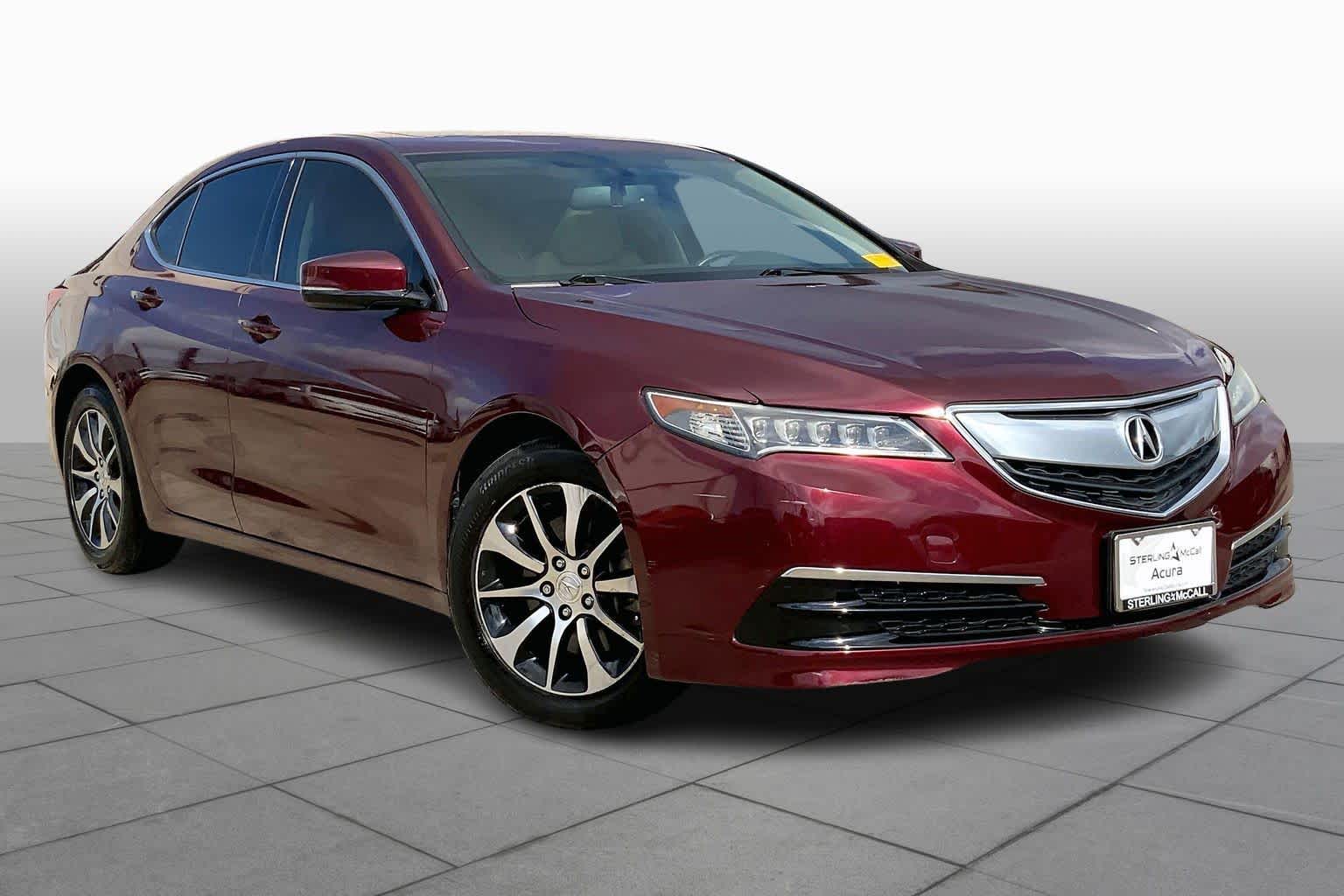 2016 Acura TLX  Basque Red Pearl II at AutoNation Ford Gulf Fwy