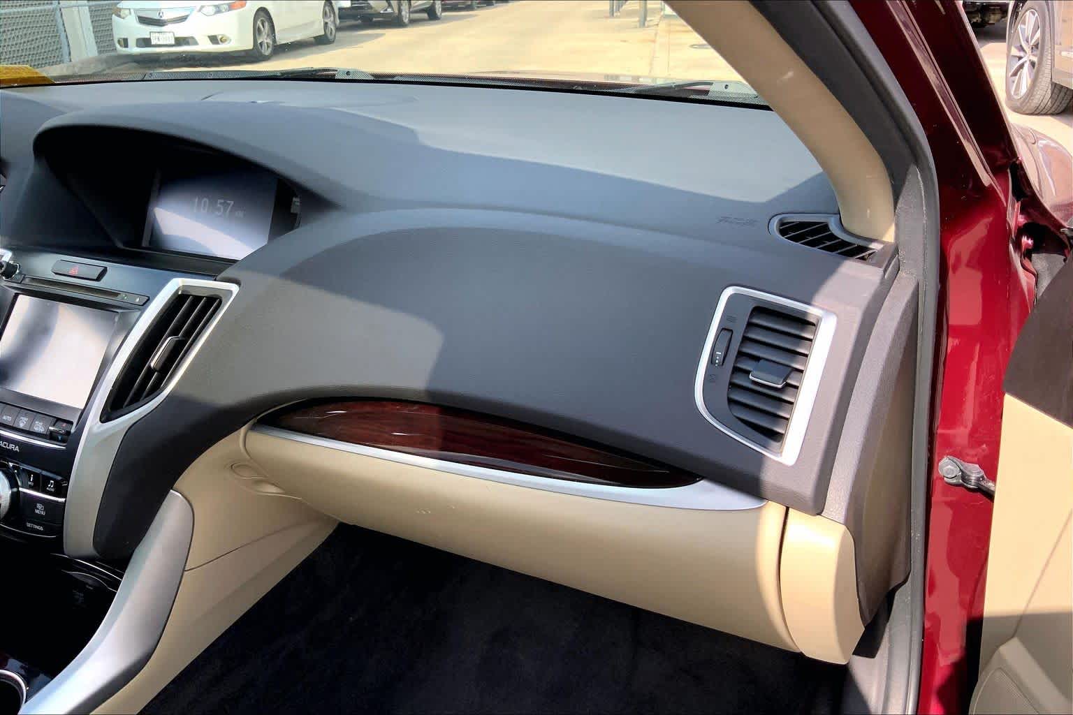 2016 Acura TLX  Basque Red Pearl II at AutoNation Ford Gulf Fwy