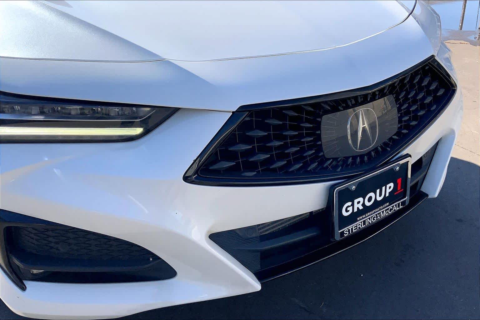 2022 Acura TLX w/A-Spec Package Platinum White Pearl at Sterling McCall Acura