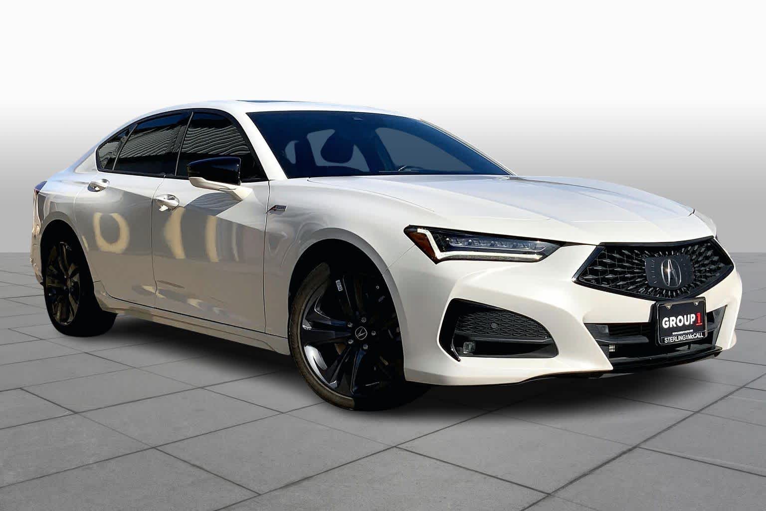 2022 Acura TLX w/A-Spec Package Platinum White Pearl at Sterling McCall Acura