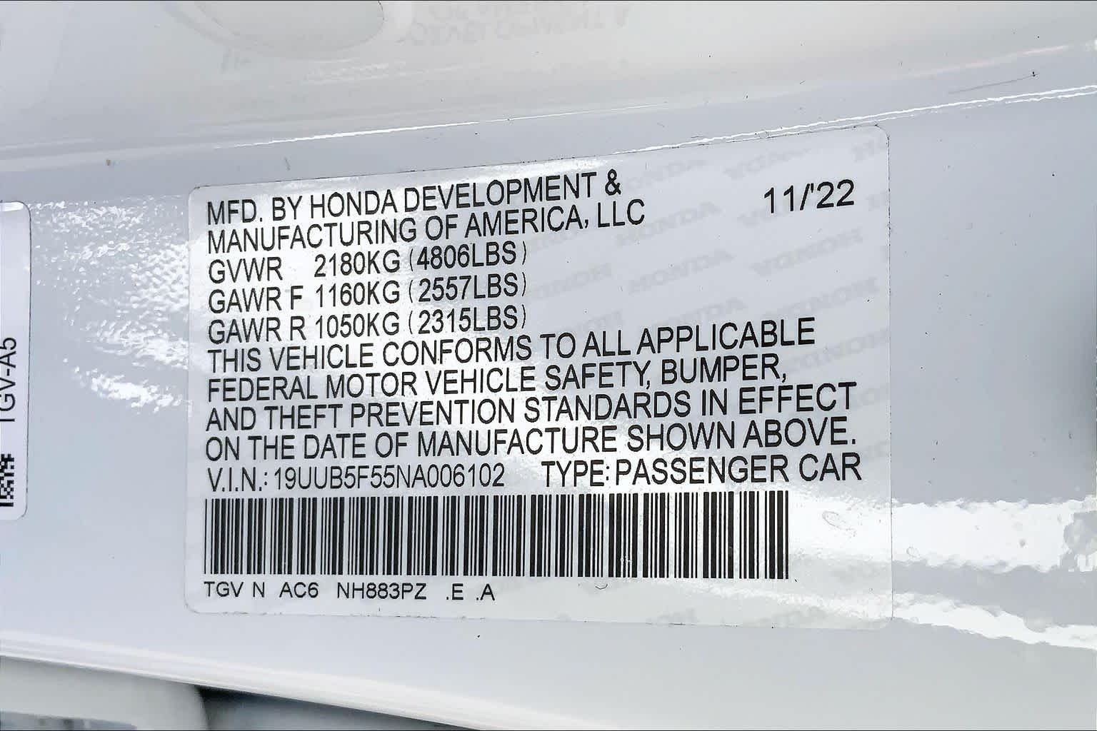 2022 Acura TLX w/A-Spec Package Platinum White Pearl at Sterling McCall Acura