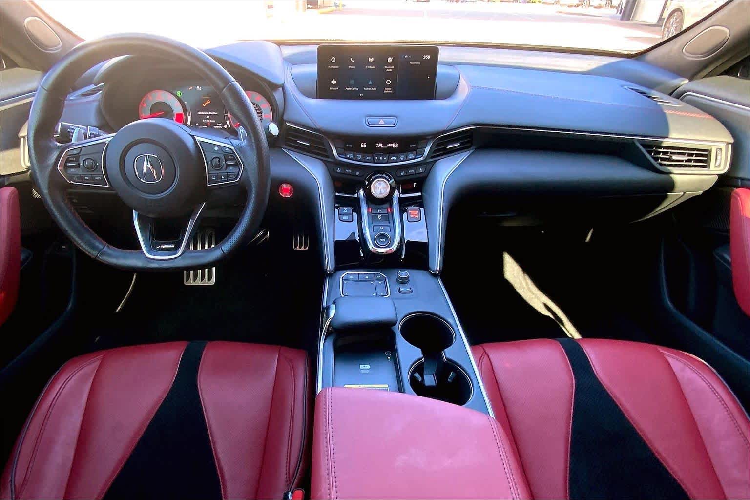 2022 Acura TLX w/A-Spec Package Platinum White Pearl at Sterling McCall Acura