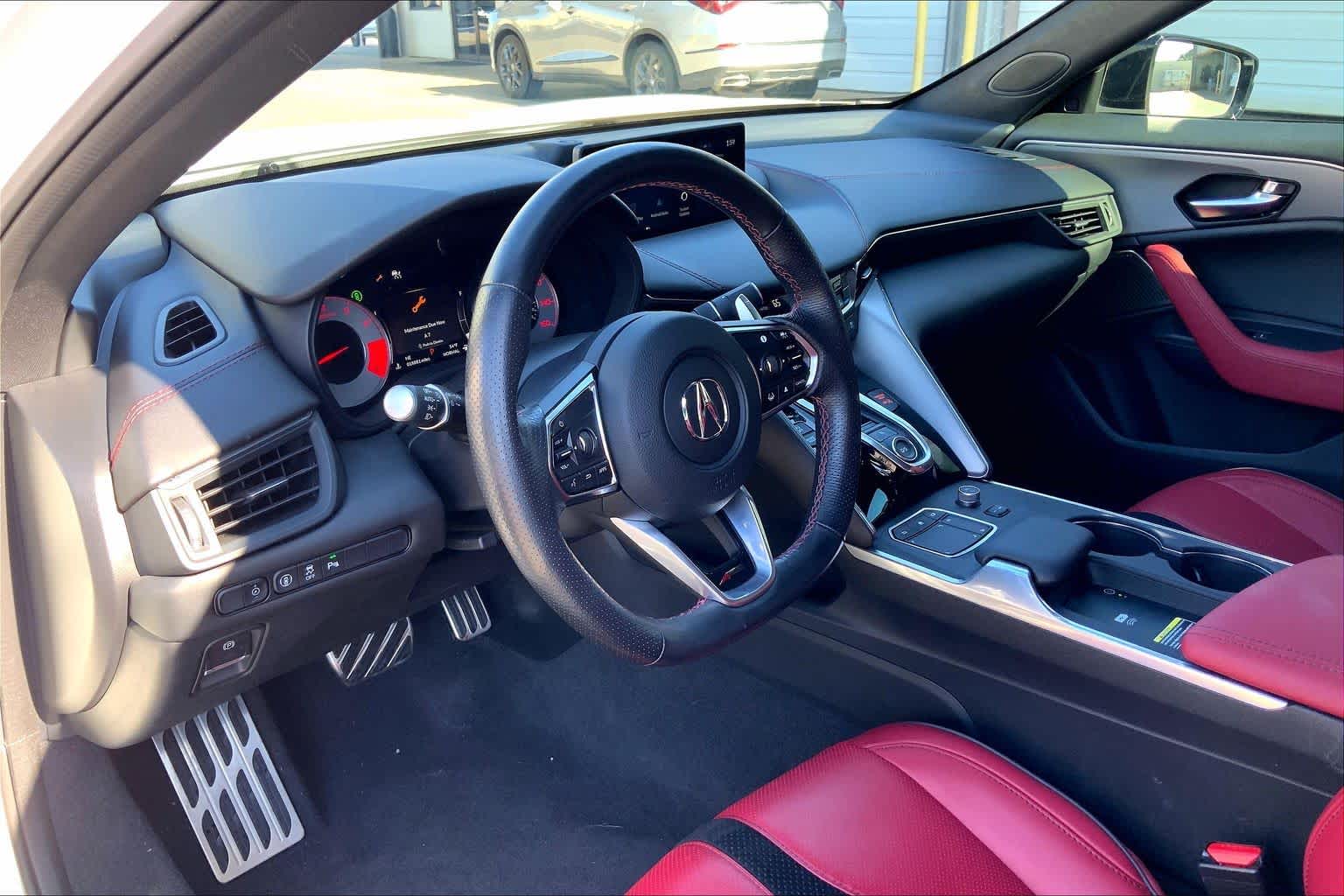 2022 Acura TLX w/A-Spec Package Platinum White Pearl at Sterling McCall Acura