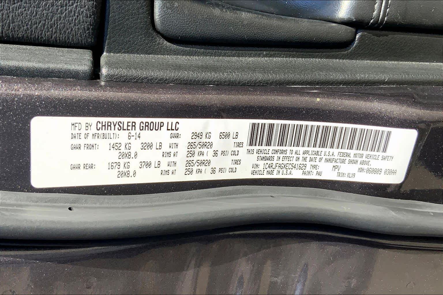 2014 Jeep Grand Cherokee Altitude Granite Crystal Metallic Clearcoat at Mac Haik Ford