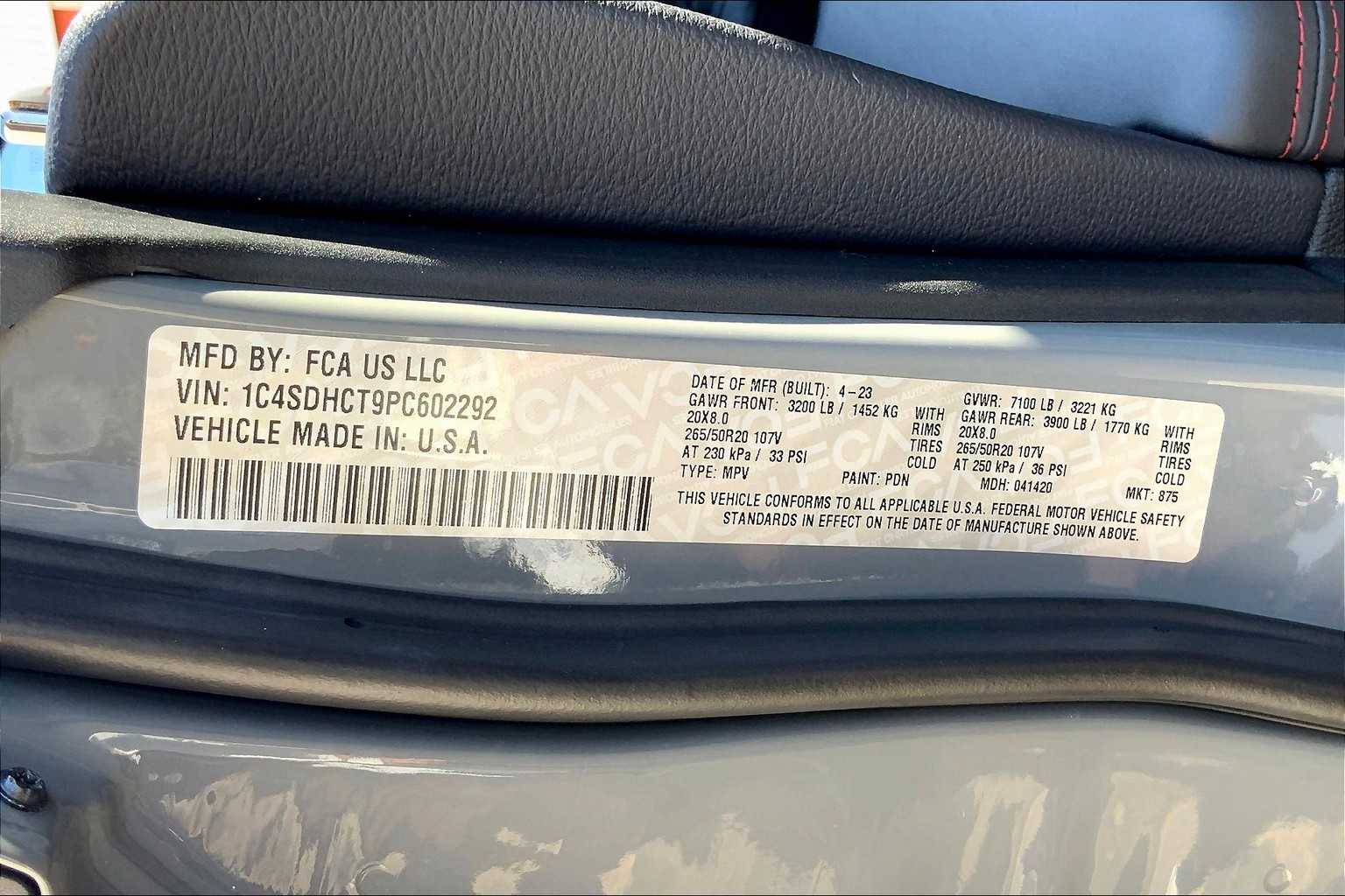 2023 Dodge Durango R/T Plus Destroyer Gray Clearcoat at Sterling McCall Acura