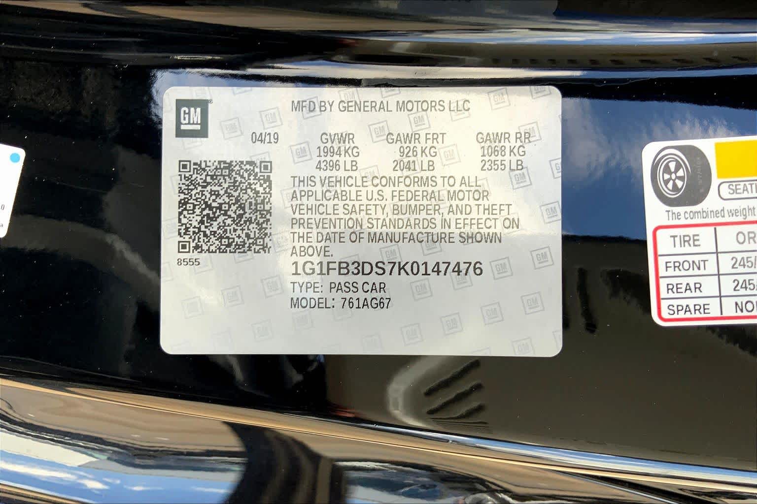 2019 Chevrolet Camaro 1LT Black at Delta Auto Alliance