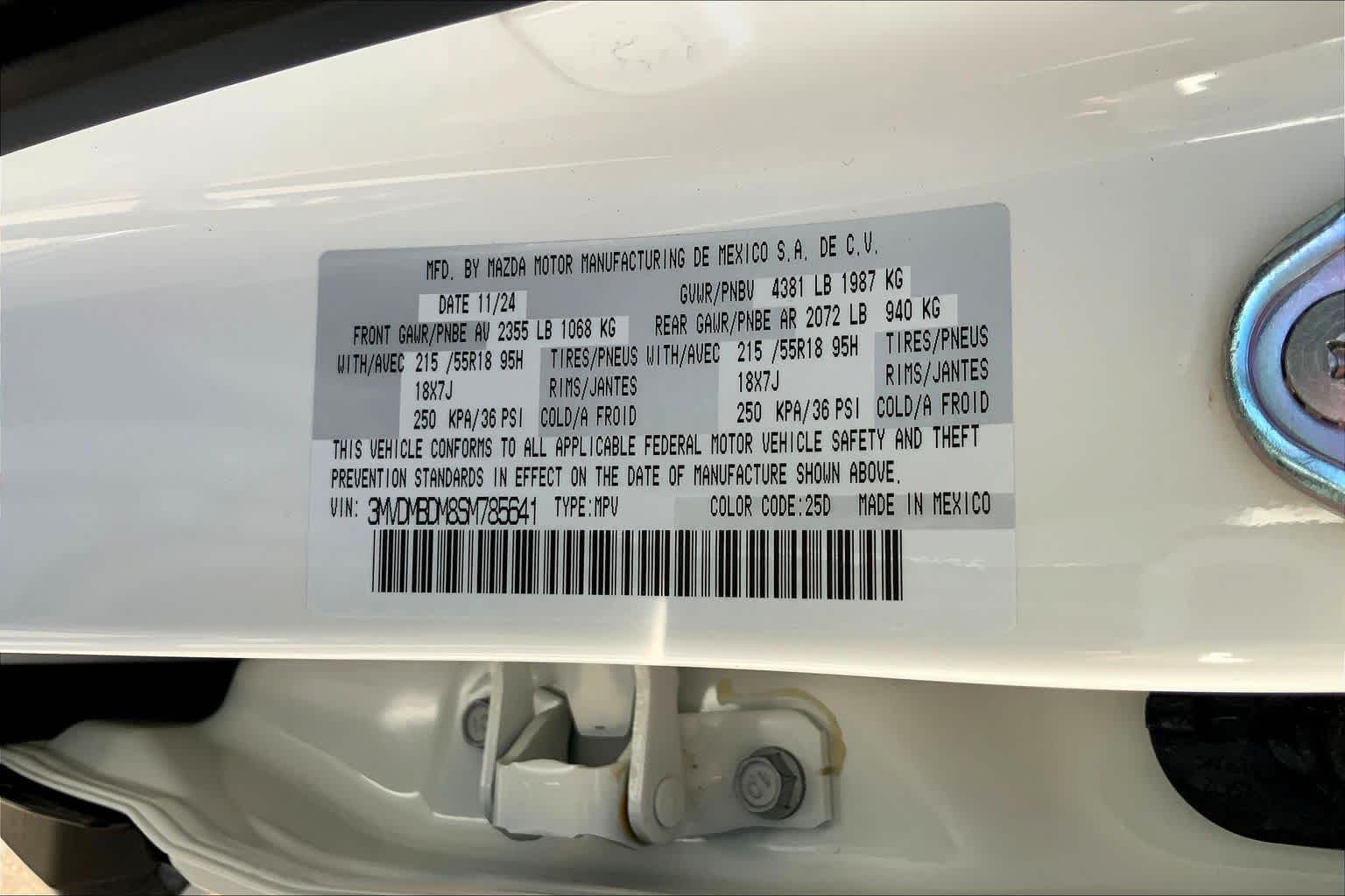 2025 Mazda CX-30 2.5 S Premium Package Snowflake White Pearl Mica at AutoNation USA Houston