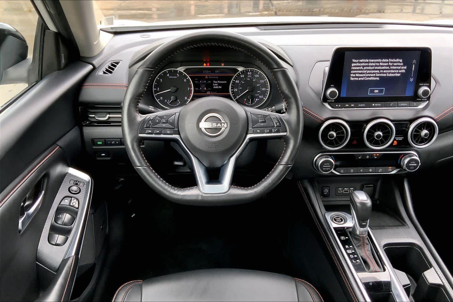 2024 Nissan Sentra SR Aspen White Tricoat/Super Black at Sterling McCall Acura