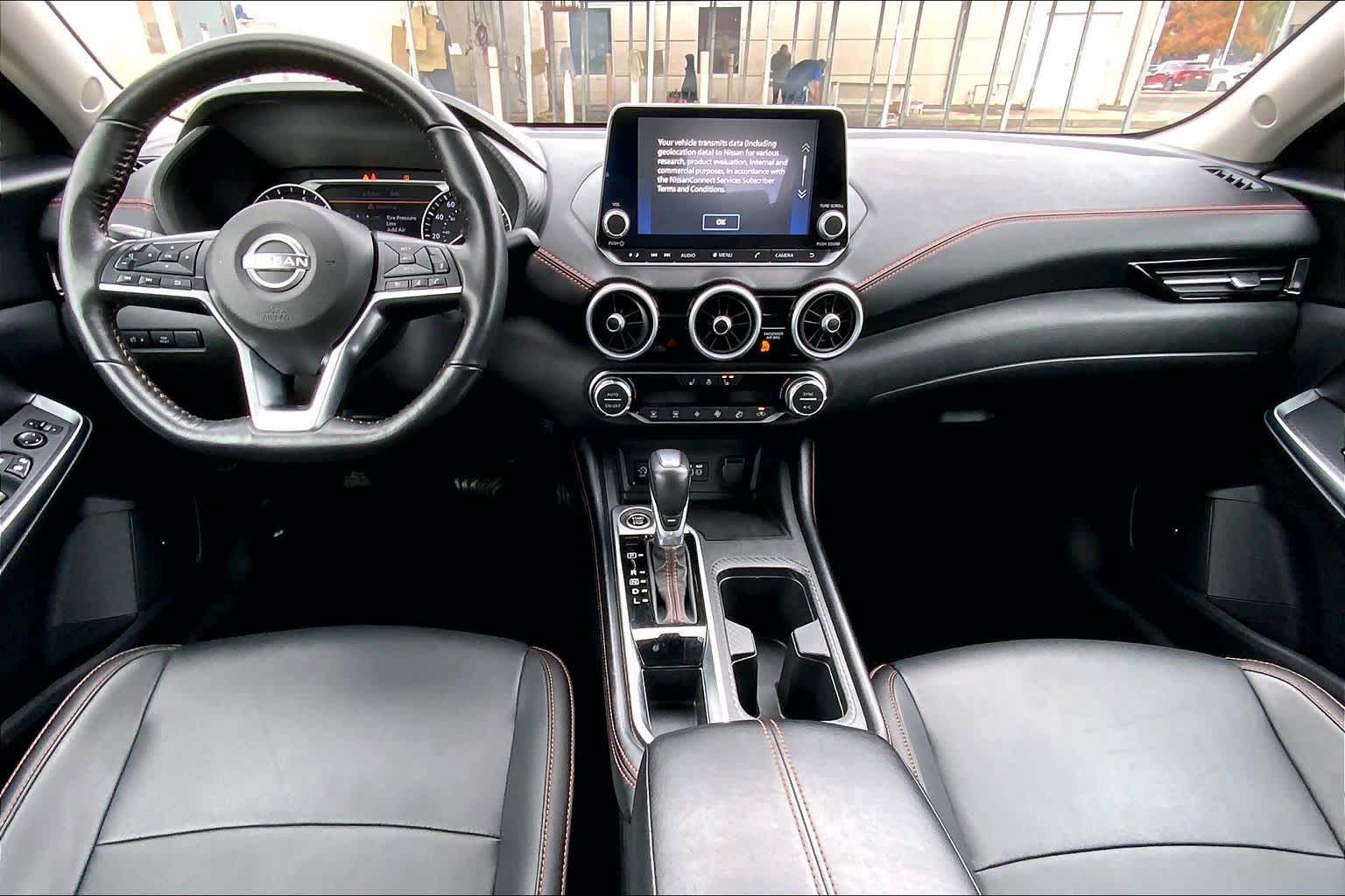 2024 Nissan Sentra SR Aspen White Tricoat/Super Black at Sterling McCall Acura