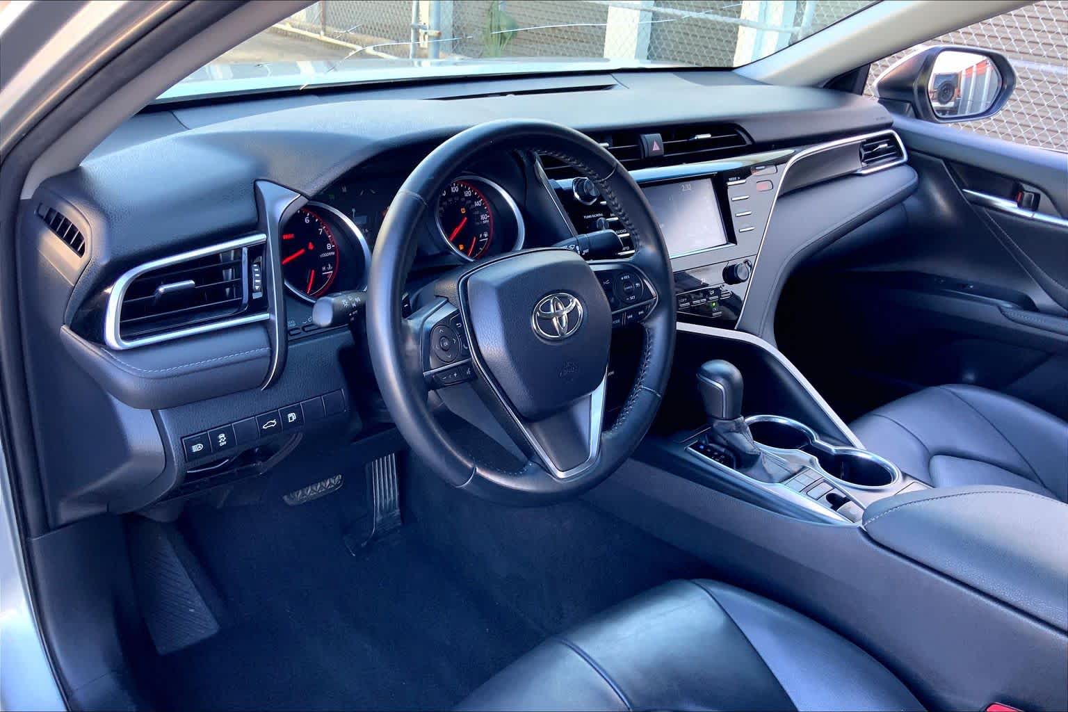 2018 Toyota Camry XSE Celestial Silver Metallic at AutoNation Toyota Gulf Fwy