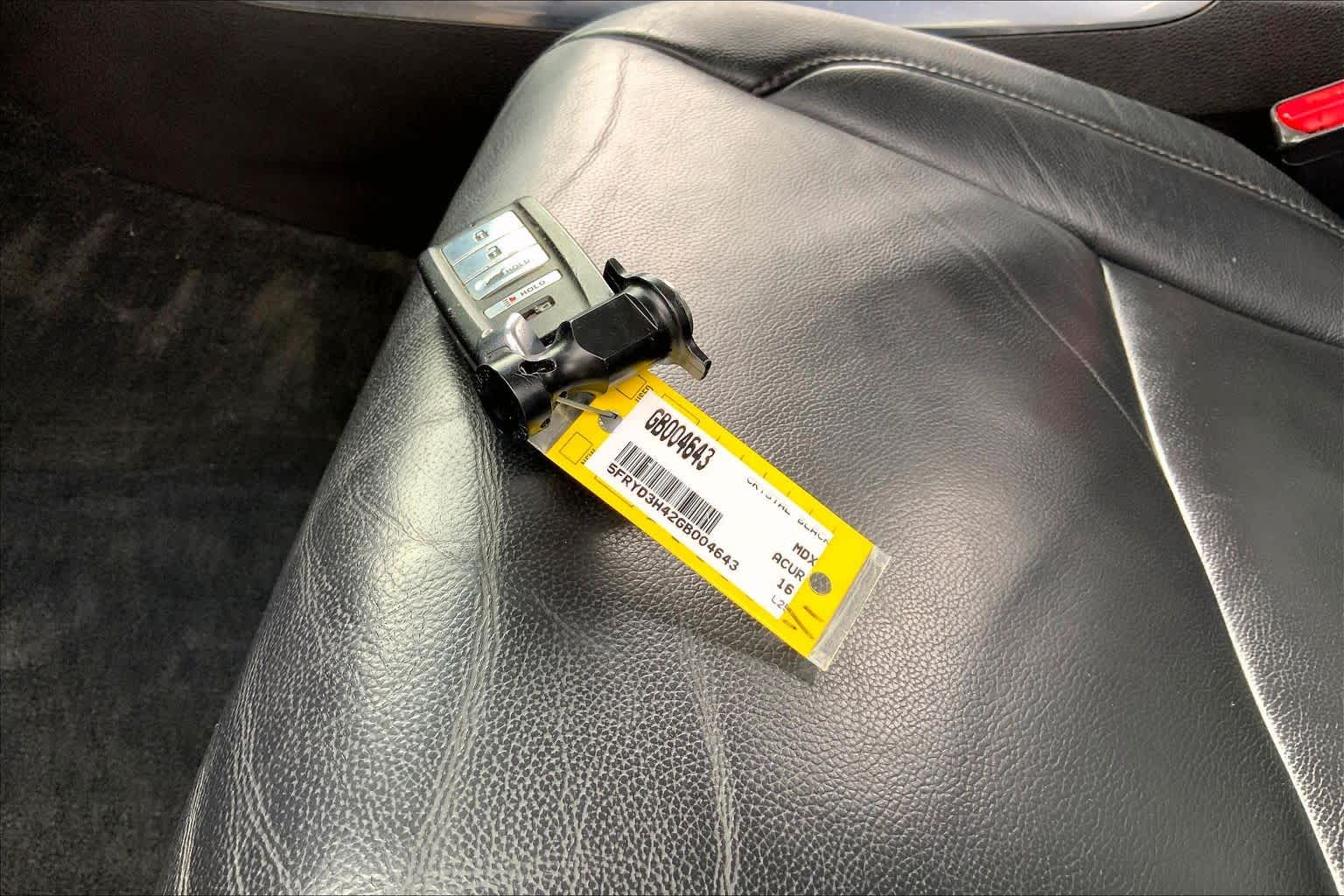 2016 Acura MDX w/Tech Crystal Black Pearl at Sterling McCall Nissan