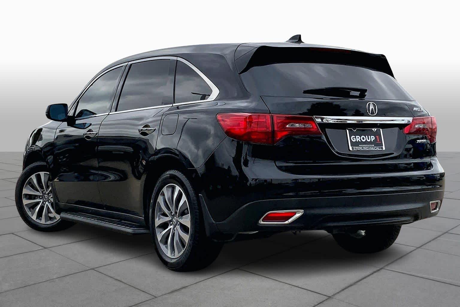 2016 Acura MDX w/Tech Crystal Black Pearl at Sterling McCall Nissan