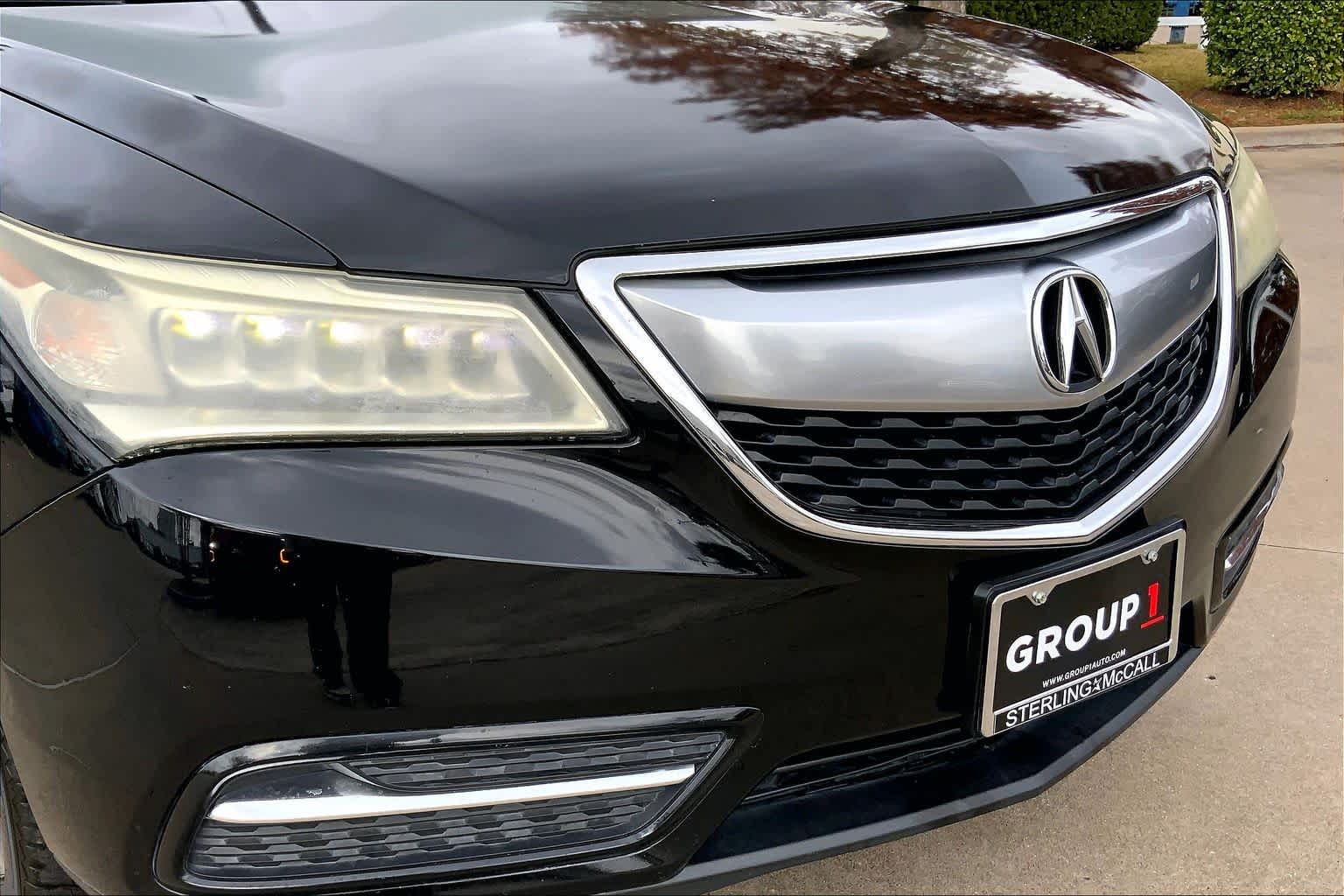2016 Acura MDX w/Tech Crystal Black Pearl at Sterling McCall Nissan