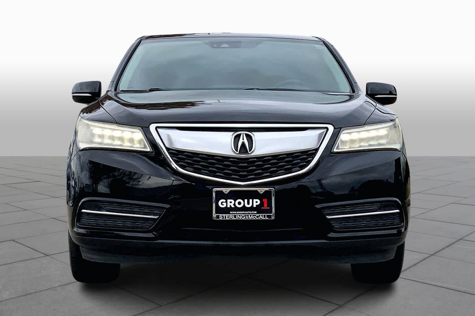 2016 Acura MDX w/Tech Crystal Black Pearl at Sterling McCall Nissan