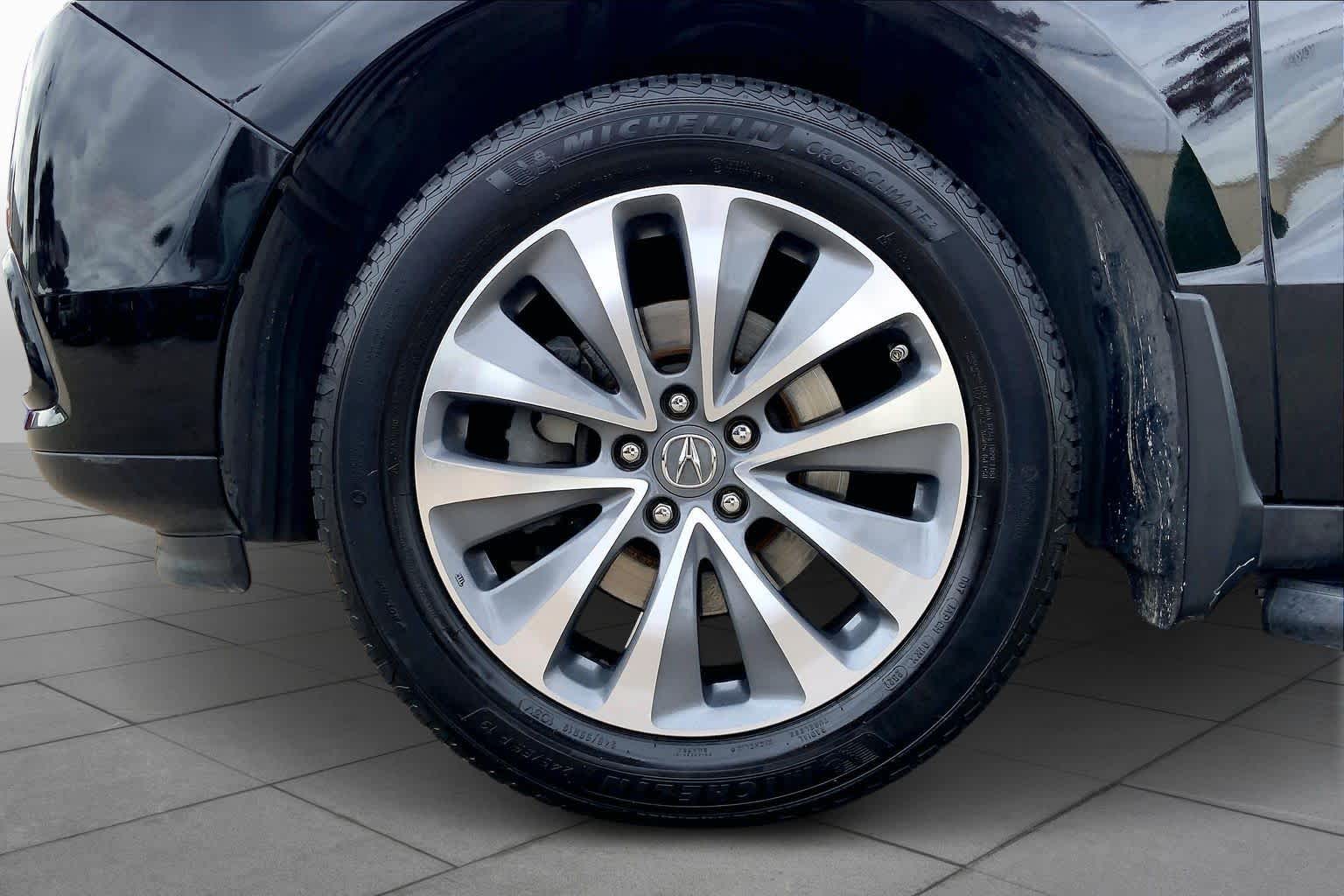 2016 Acura MDX w/Tech Crystal Black Pearl at Sterling McCall Nissan