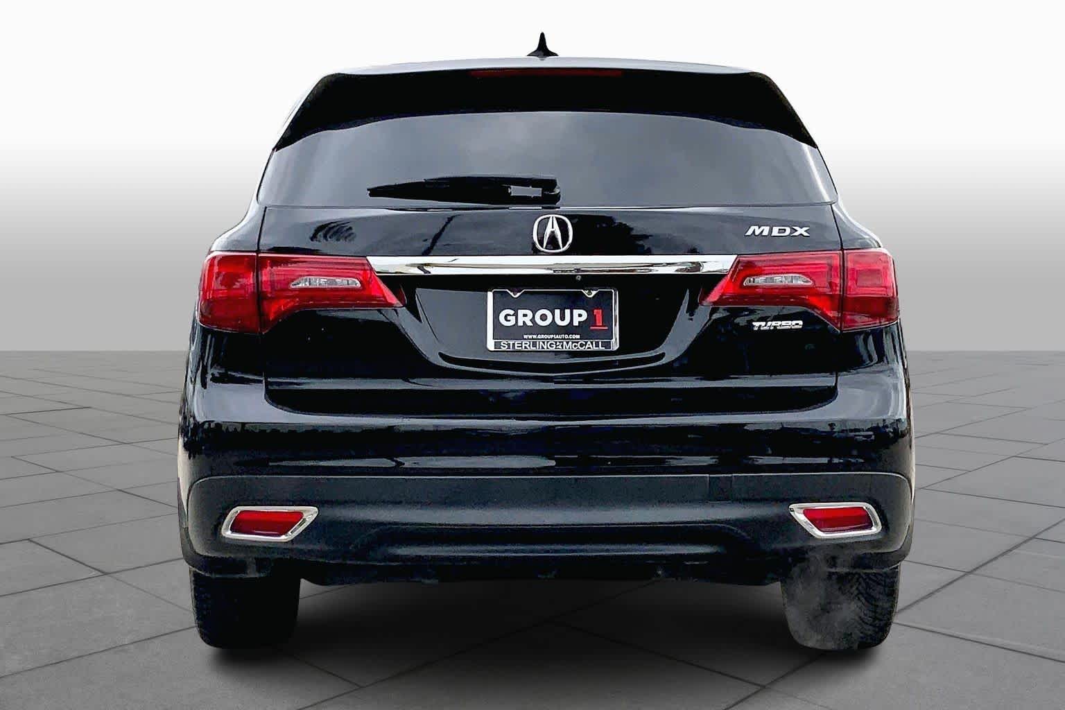 2016 Acura MDX w/Tech Crystal Black Pearl at Sterling McCall Nissan