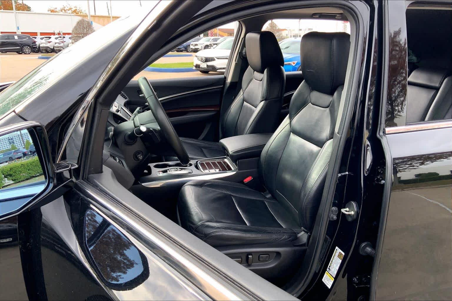 2016 Acura MDX w/Tech Crystal Black Pearl at Sterling McCall Nissan