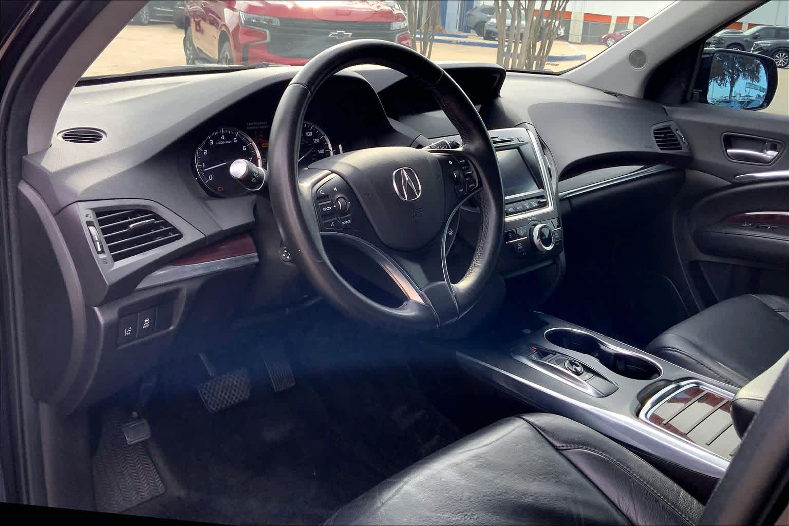 2016 Acura MDX w/Tech Crystal Black Pearl at Sterling McCall Nissan