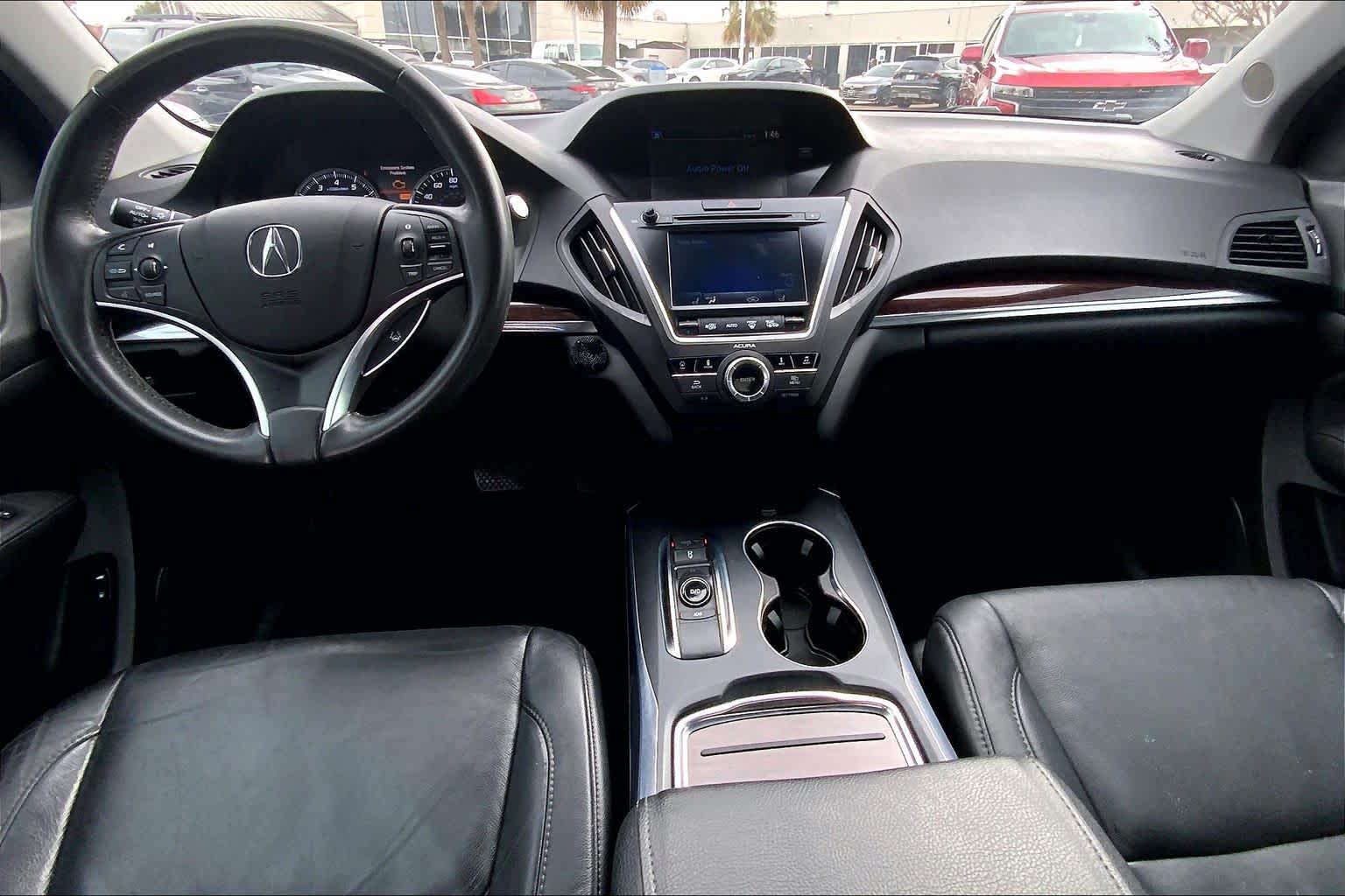 2016 Acura MDX w/Tech Crystal Black Pearl at Sterling McCall Nissan