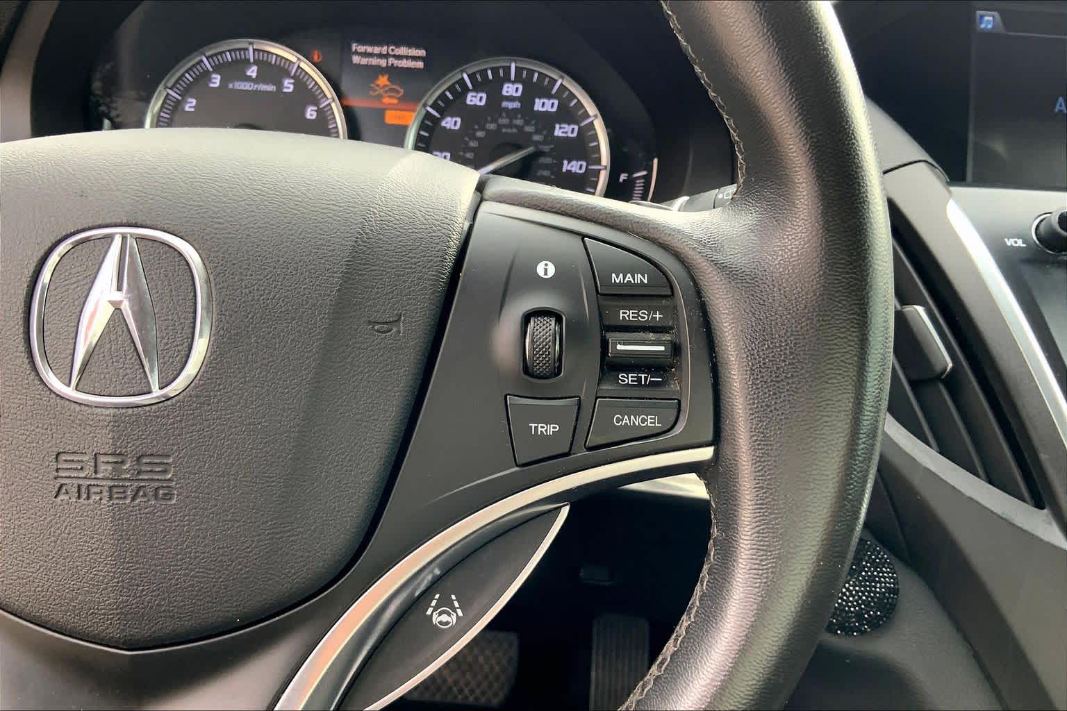 2016 Acura MDX w/Tech Crystal Black Pearl at Sterling McCall Nissan
