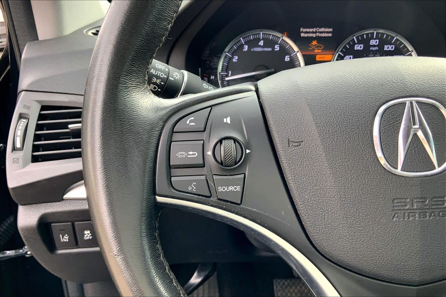 2016 Acura MDX w/Tech Crystal Black Pearl at Sterling McCall Nissan