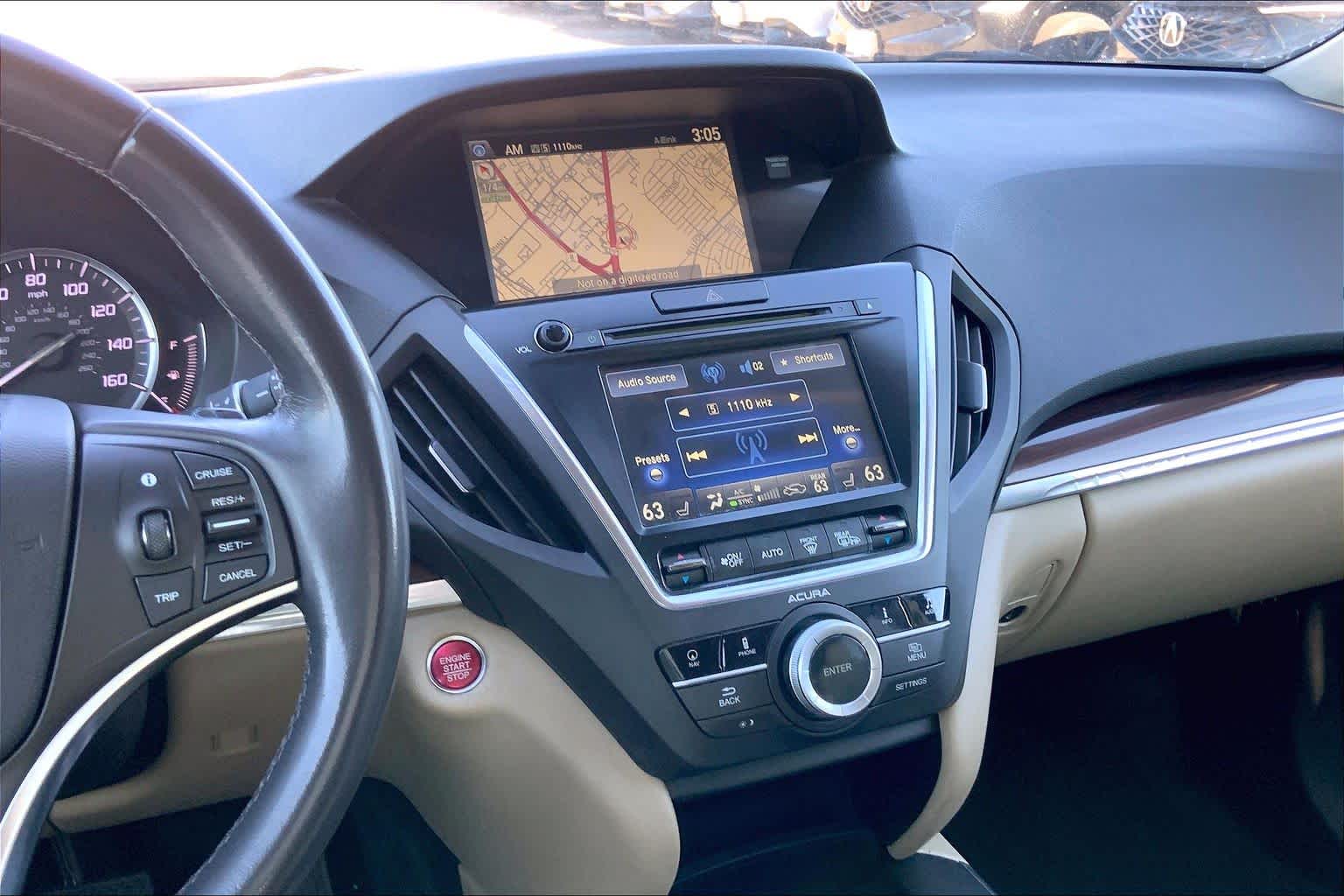 2014 Acura MDX Tech Pkg White Diamond Pearl at AutoNation USA Houston