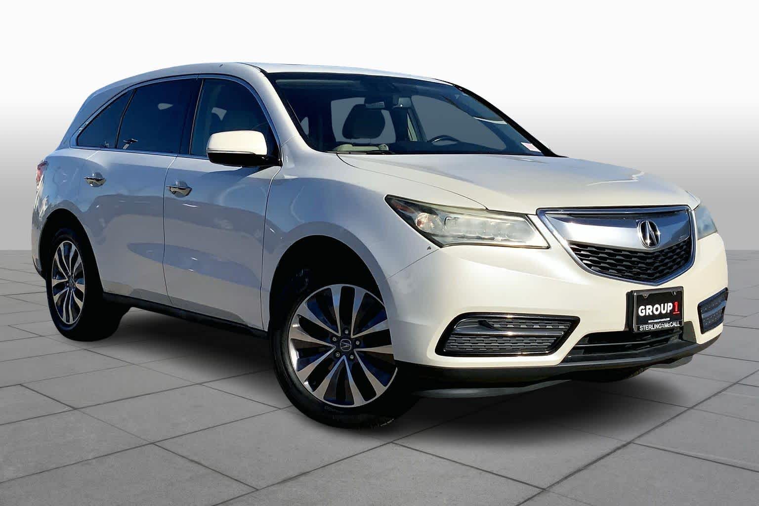 2014 Acura MDX Tech Pkg White Diamond Pearl at AutoNation USA Houston