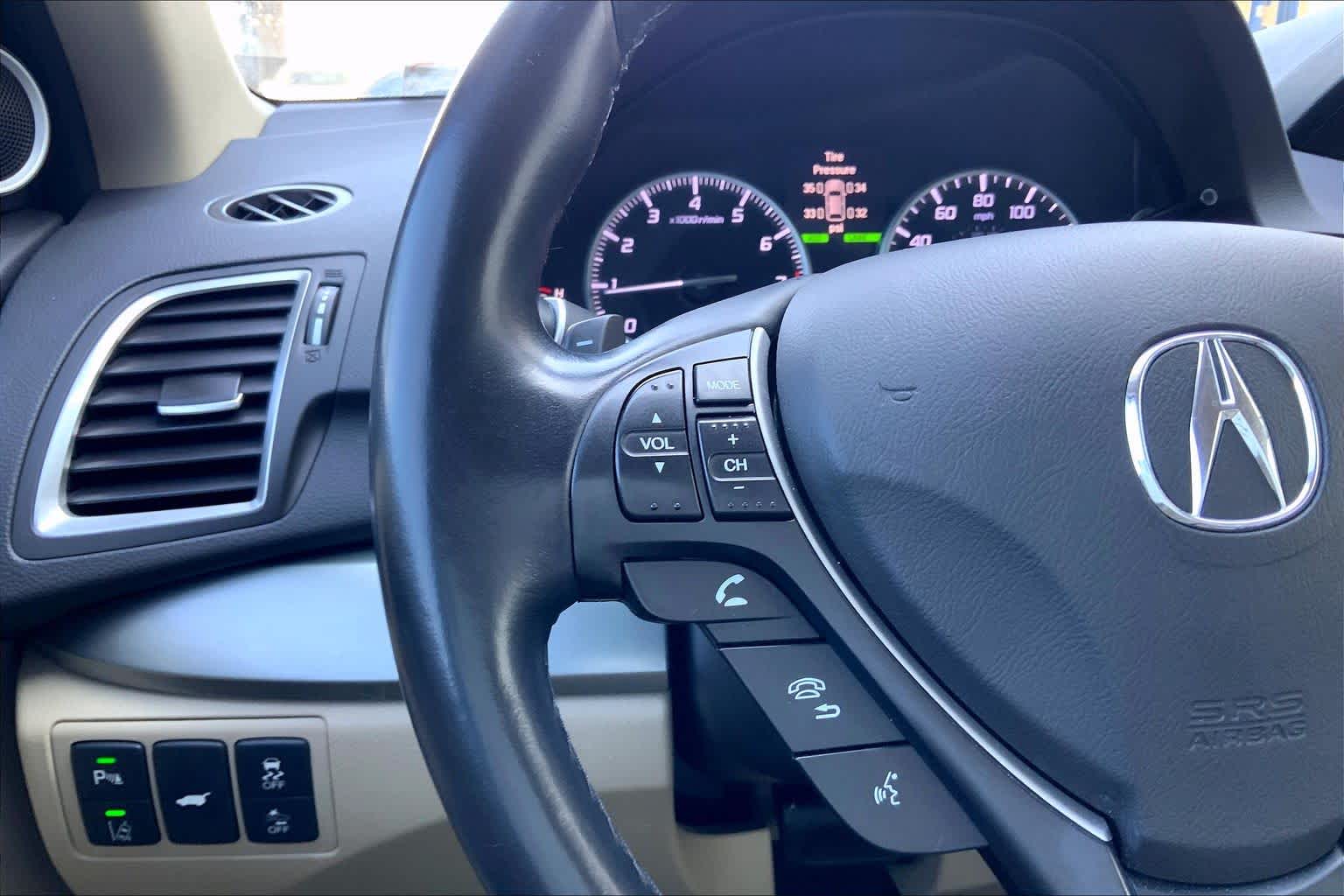 2018 Acura RDX w/Advance Pkg White Diamond Pearl at Sterling McCall Acura