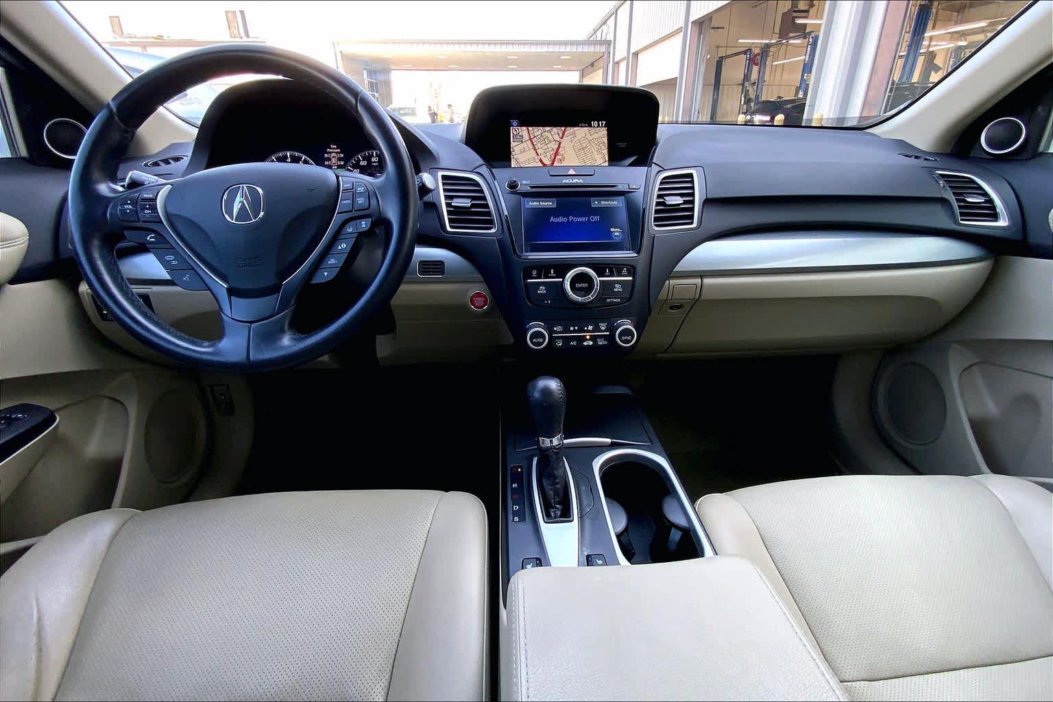 2018 Acura RDX w/Advance Pkg White Diamond Pearl at Sterling McCall Acura