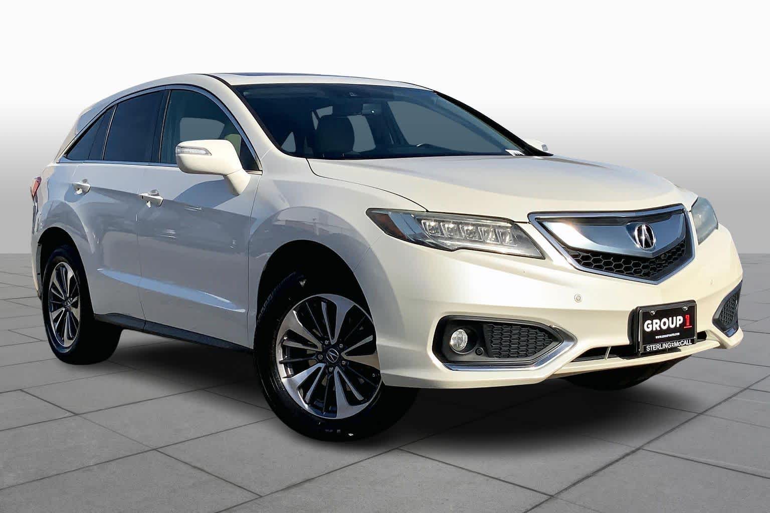 2018 Acura RDX w/Advance Pkg White Diamond Pearl at Sterling McCall Acura