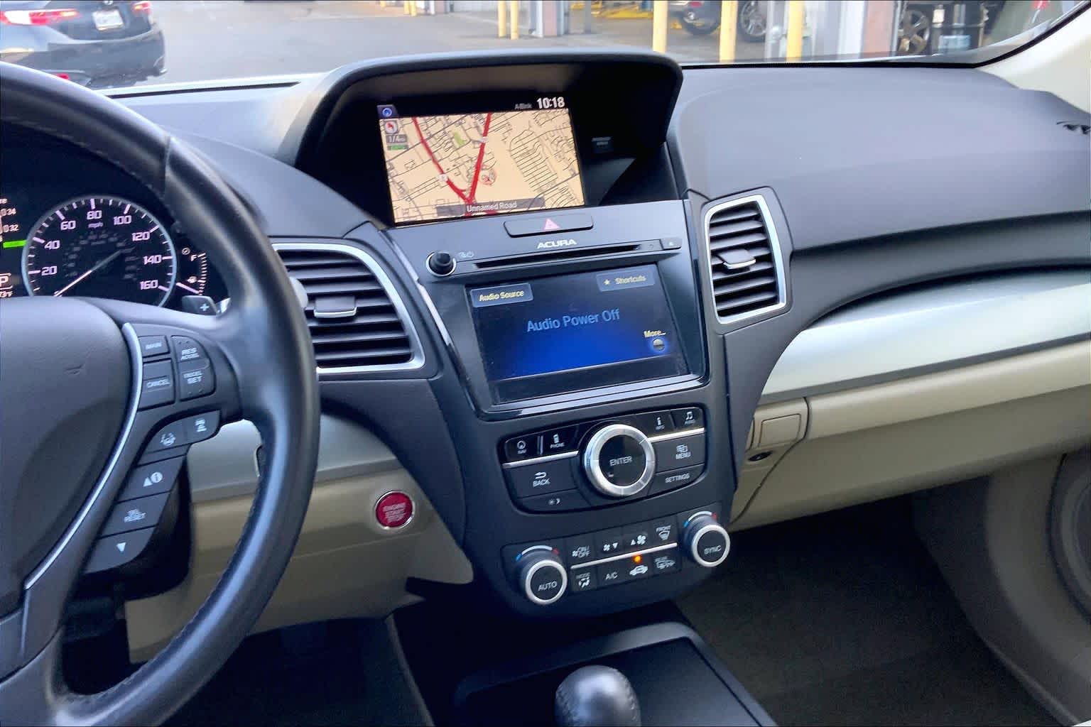 2018 Acura RDX w/Advance Pkg White Diamond Pearl at Sterling McCall Acura