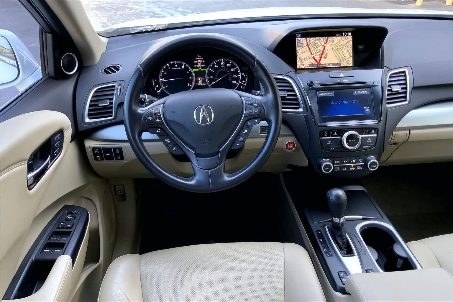 2018 Acura RDX w/Advance Pkg White Diamond Pearl at Sterling McCall Acura