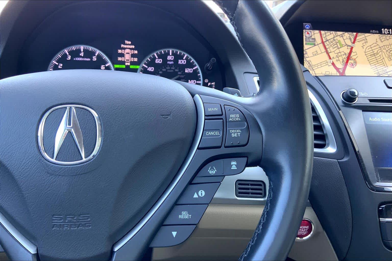 2018 Acura RDX w/Advance Pkg White Diamond Pearl at Sterling McCall Acura