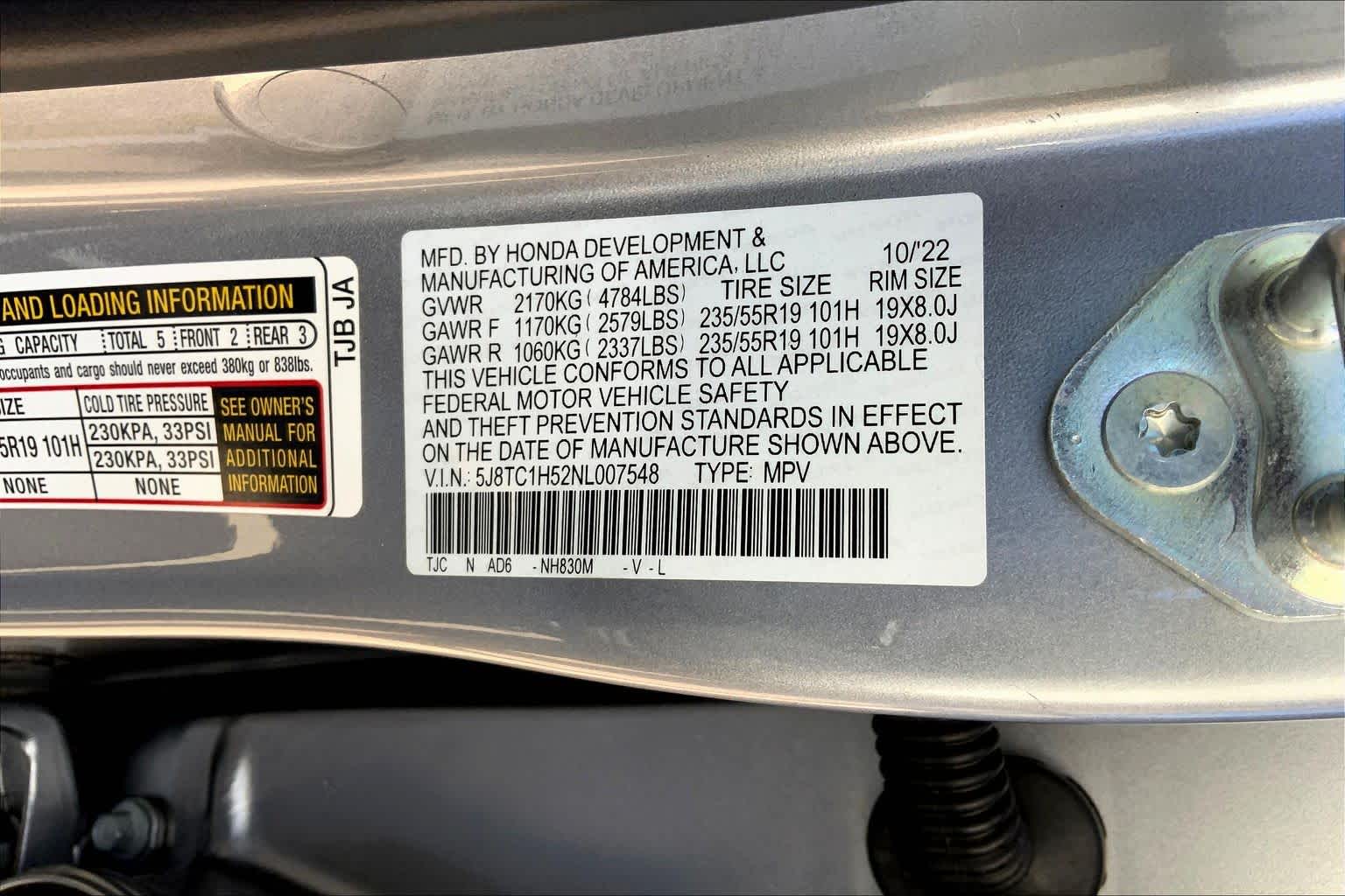 2022 Acura RDX w/Technology Package Lunar Silver Metallic at Sterling McCall Acura