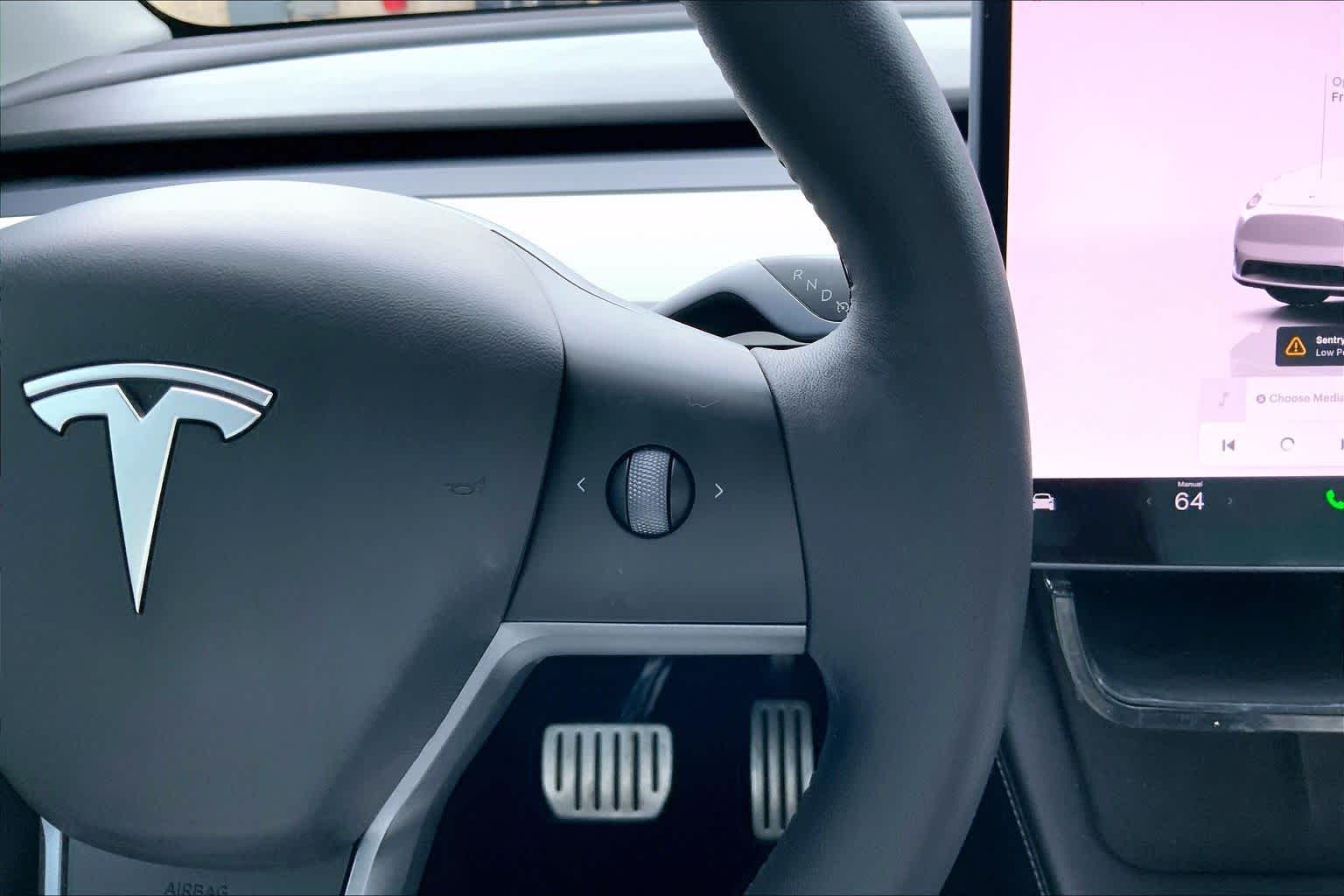 2022 Tesla Model Y Performance Pearl White Multi-Coat at AutoNation Ford Gulf Fwy