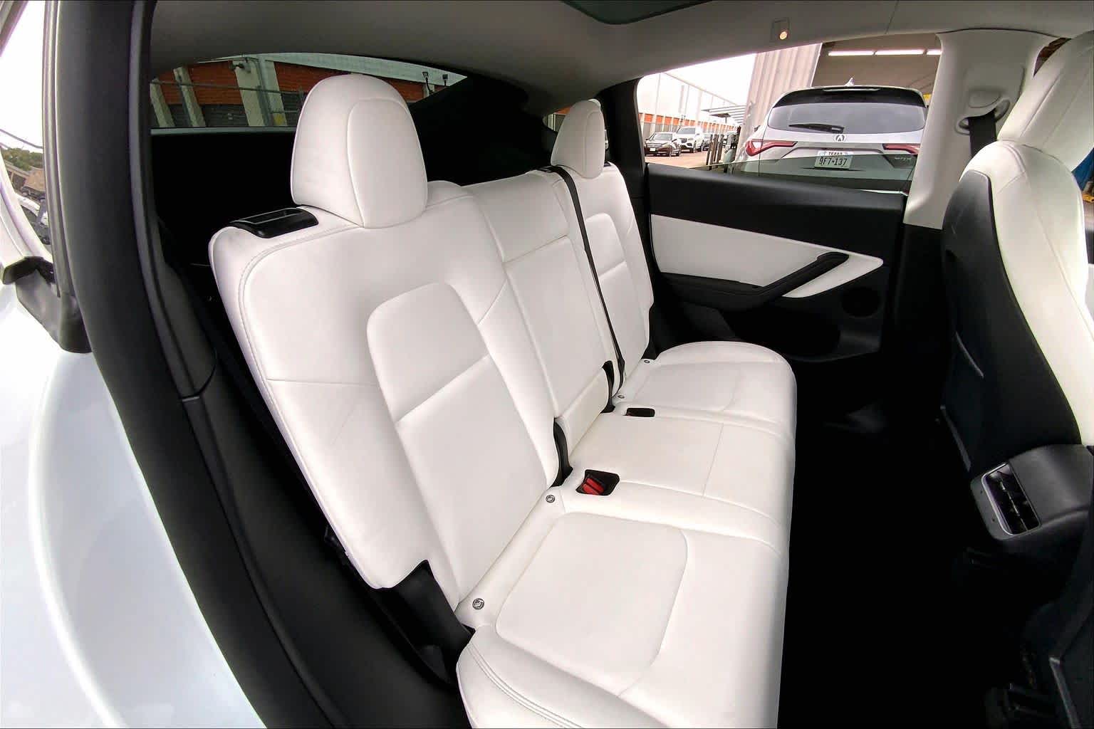 2022 Tesla Model Y Performance Pearl White Multi-Coat at AutoNation Ford Gulf Fwy