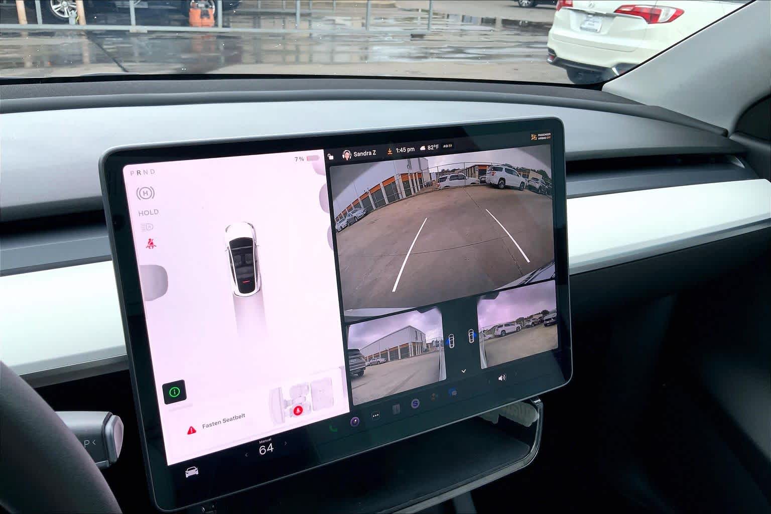 2022 Tesla Model Y Performance Pearl White Multi-Coat at AutoNation Ford Gulf Fwy