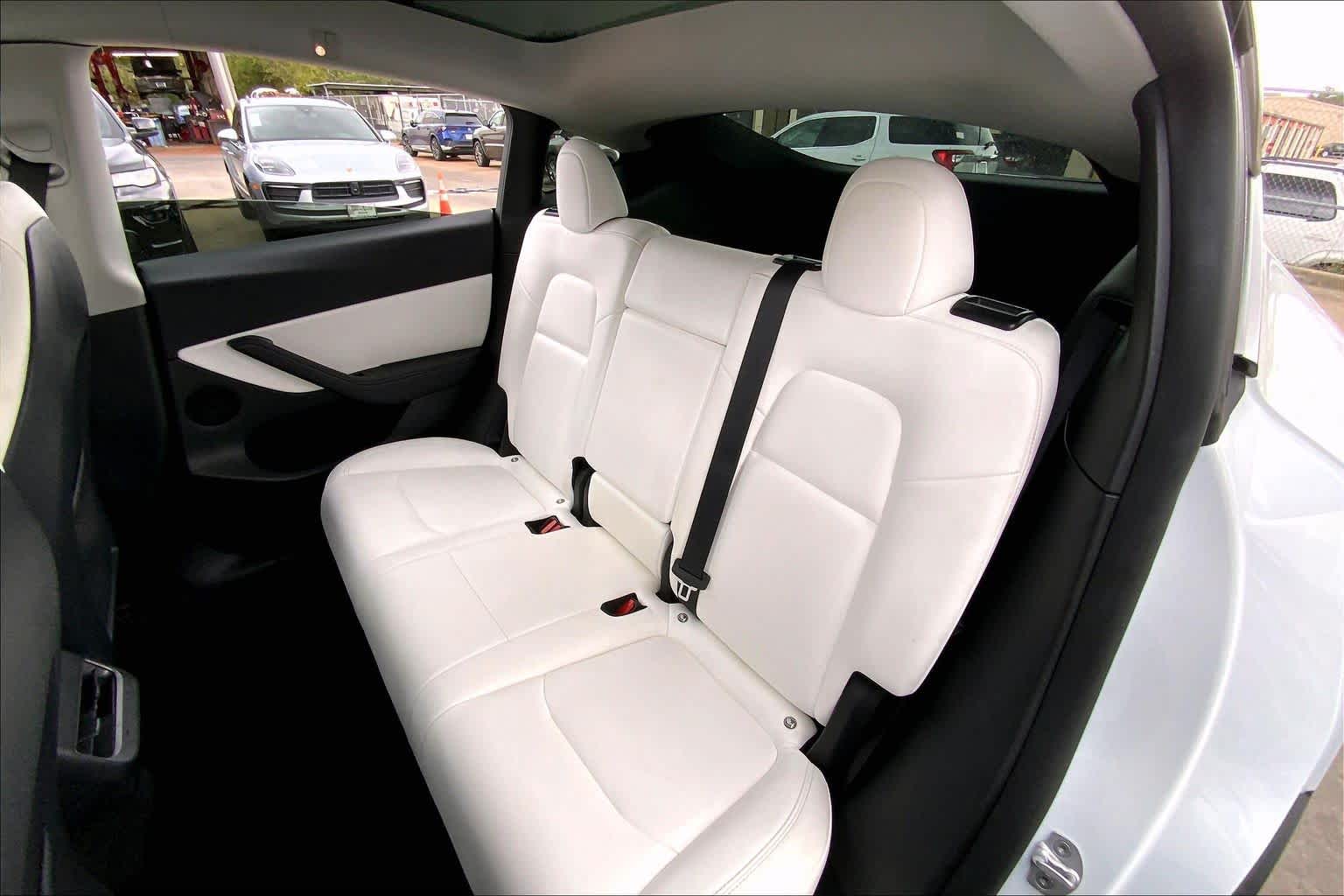 2022 Tesla Model Y Performance Pearl White Multi-Coat at AutoNation Ford Gulf Fwy