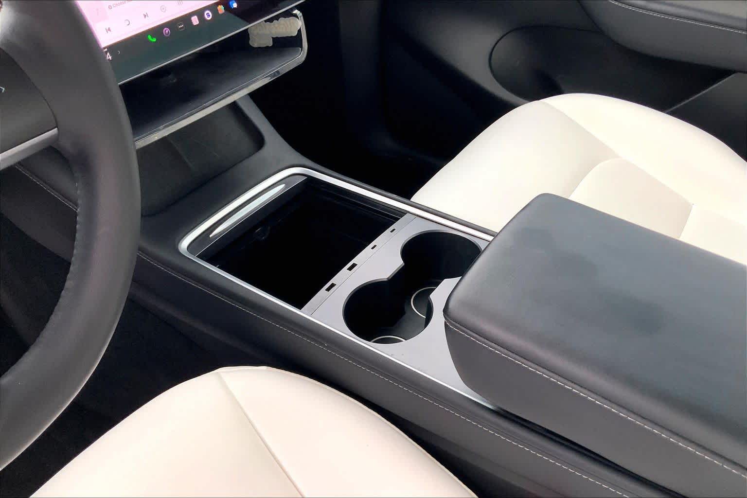 2022 Tesla Model Y Performance Pearl White Multi-Coat at AutoNation Ford Gulf Fwy