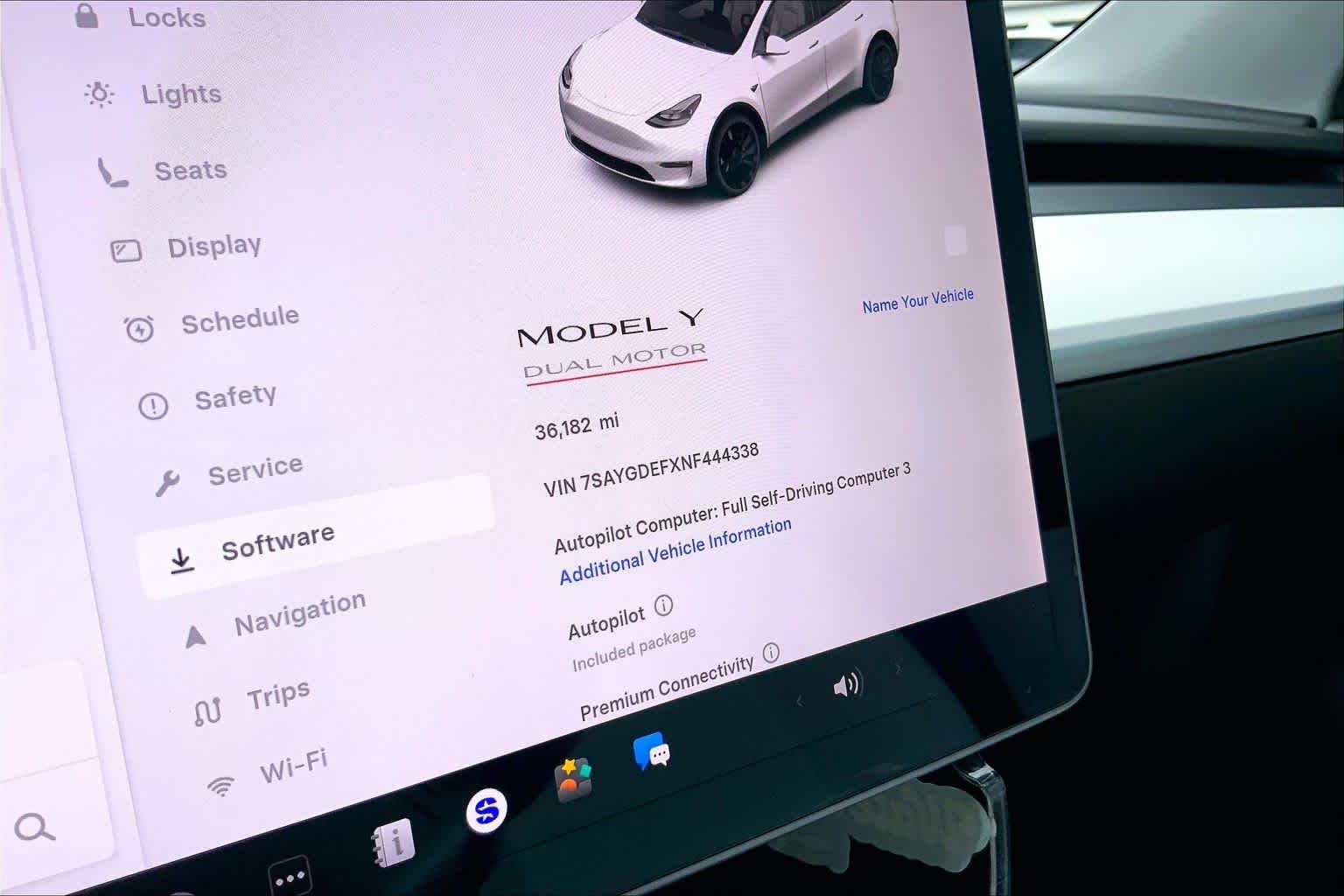 2022 Tesla Model Y Performance Pearl White Multi-Coat at AutoNation Ford Gulf Fwy