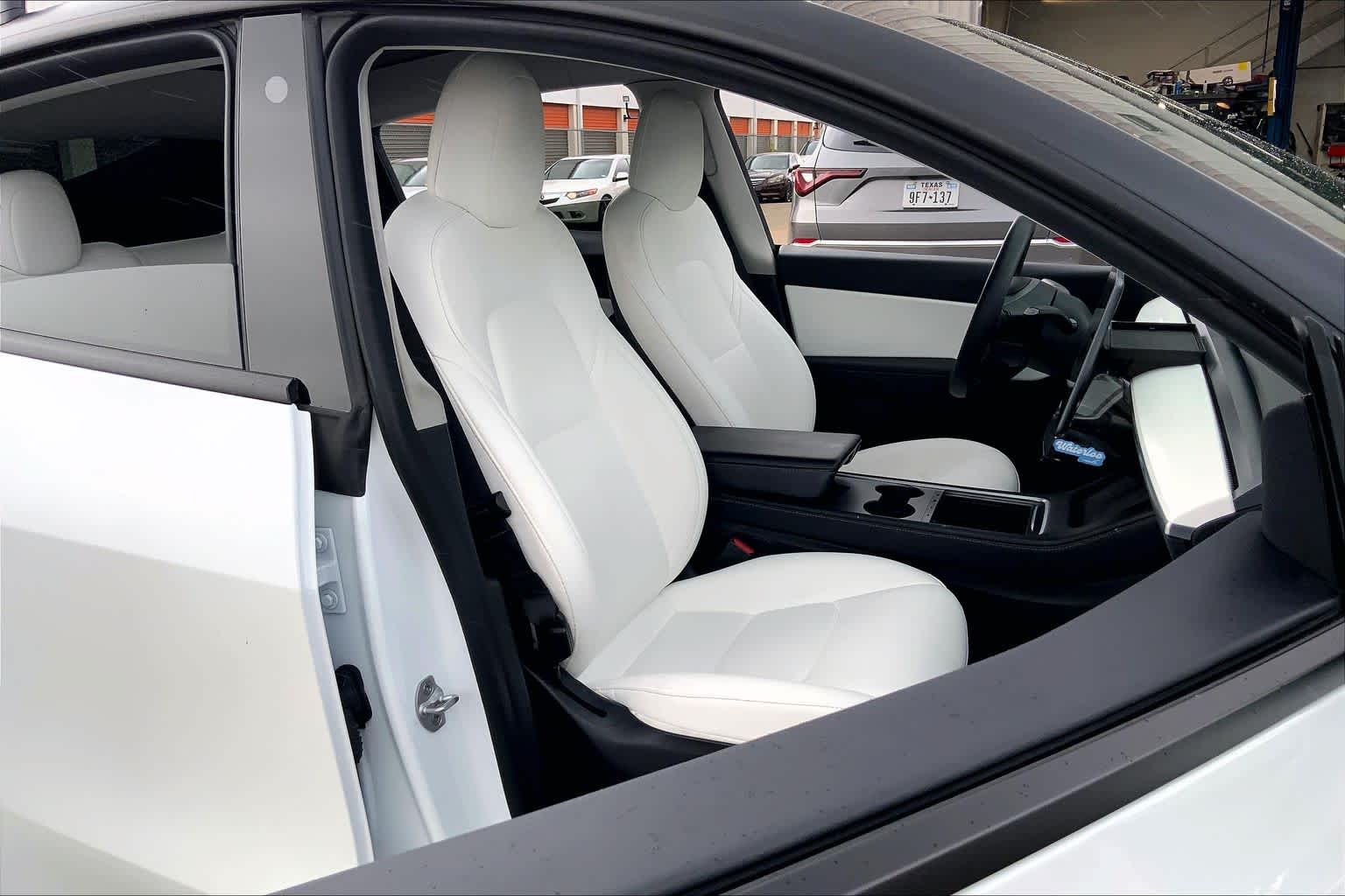 2022 Tesla Model Y Performance Pearl White Multi-Coat at AutoNation Ford Gulf Fwy