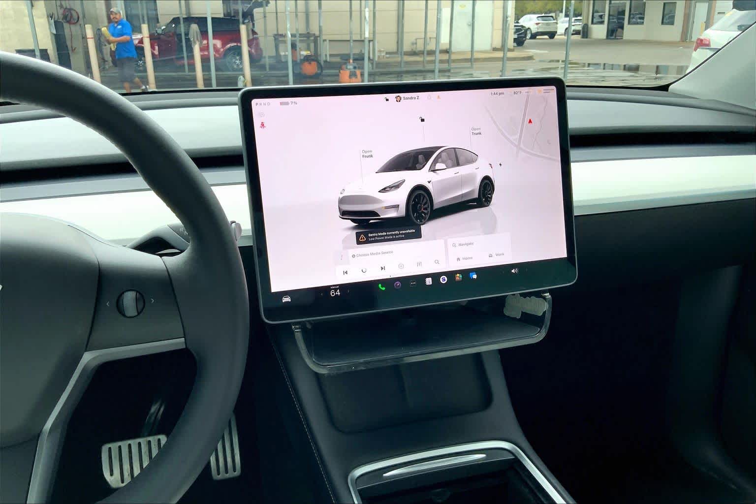 2022 Tesla Model Y Performance Pearl White Multi-Coat at AutoNation Ford Gulf Fwy