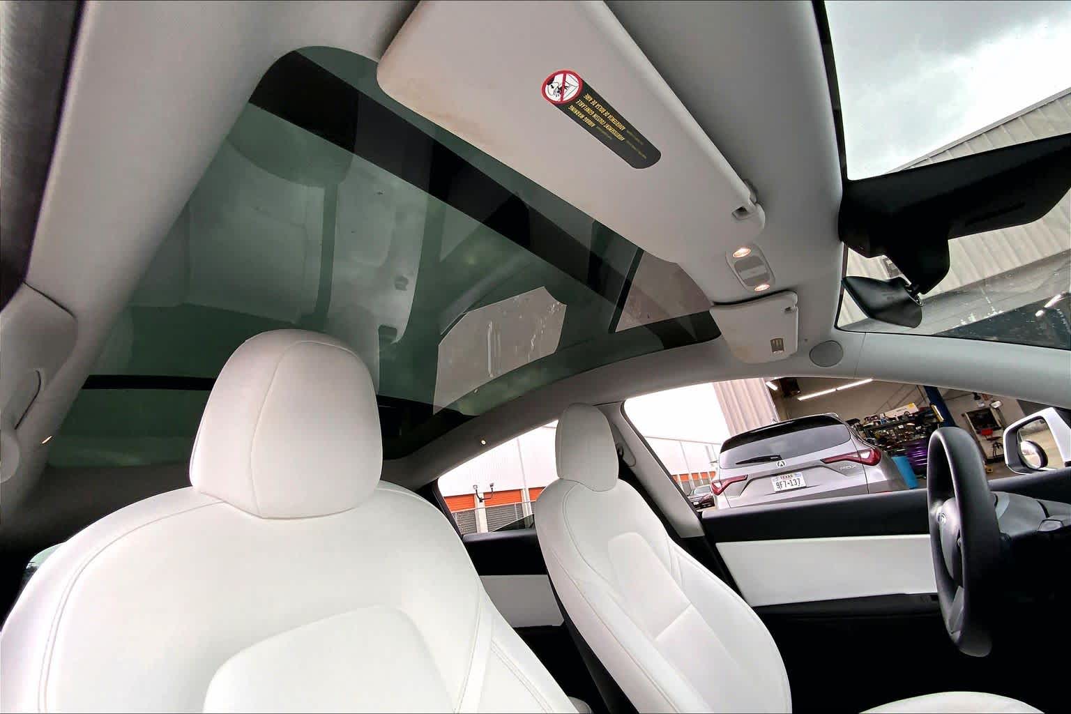 2022 Tesla Model Y Performance Pearl White Multi-Coat at AutoNation Ford Gulf Fwy