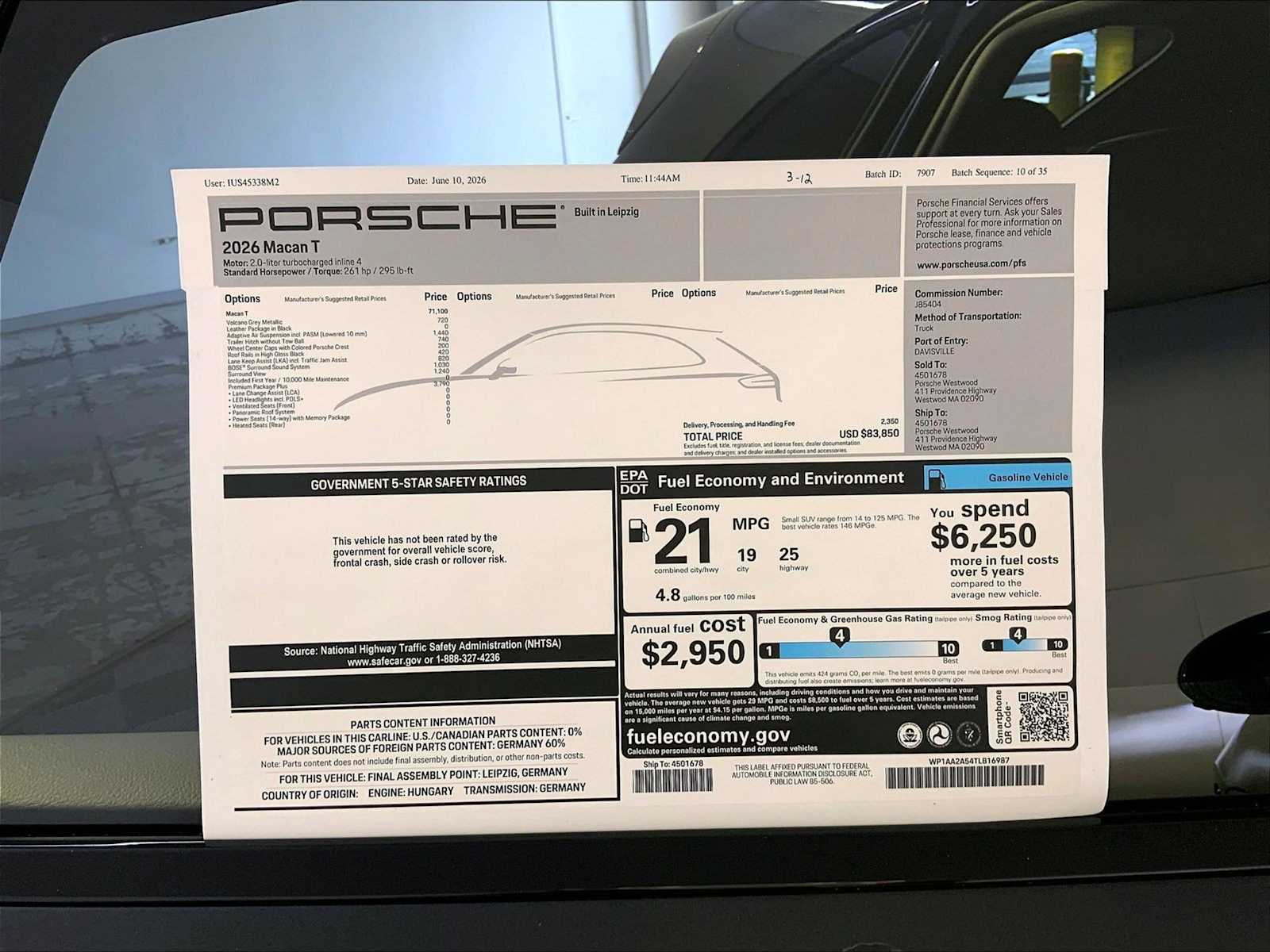 New 2026 2H/Volcano Grey Me Porsche T image 24