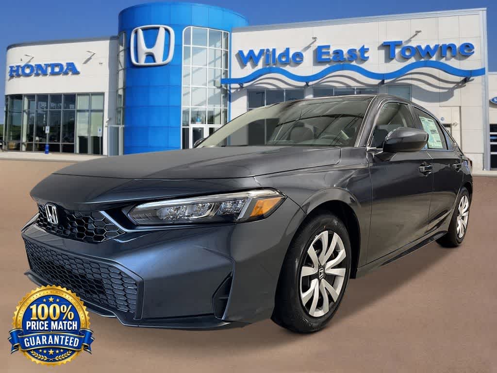 Meteorite Gray Metallic 2026 Honda Civic Sedan Front-Wheel Drive Continuously Variable Transmission