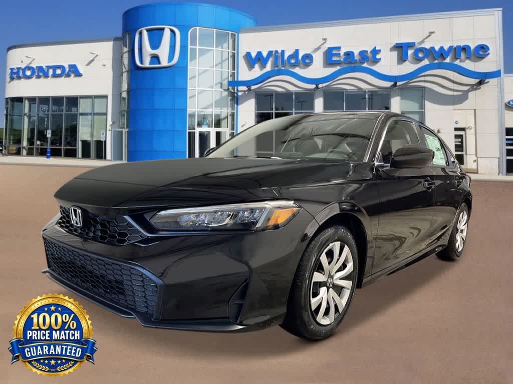 Crystal Black Pearl 2026 Honda Civic Sedan Front-Wheel Drive Continuously Variable Transmission