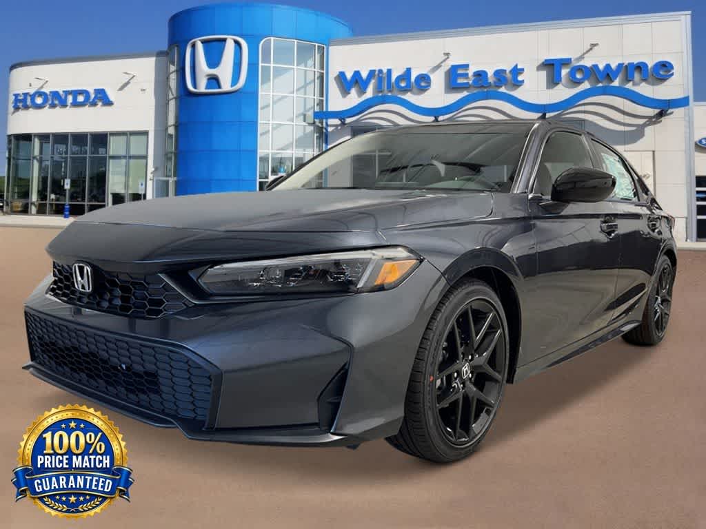 Meteorite Gray Metallic 2026 Honda Civic Sedan Front-Wheel Drive Continuously Variable Transmission