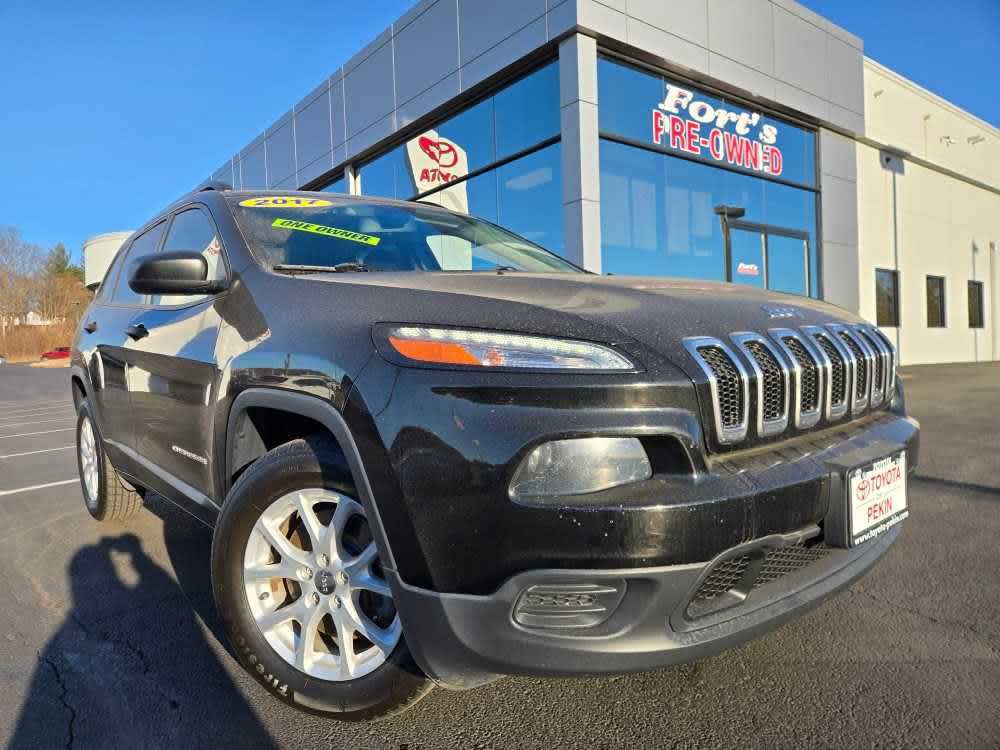 Diamond Black Crystal Pearlcoat 2017 Jeep Cherokee Sport 4WD SUV / Crossover Four-Wheel Drive 9-Speed Automatic