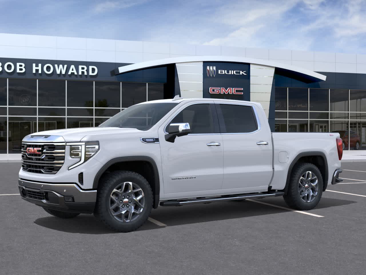 New 2026 Glacier White Tricoat GMC SLT image 2